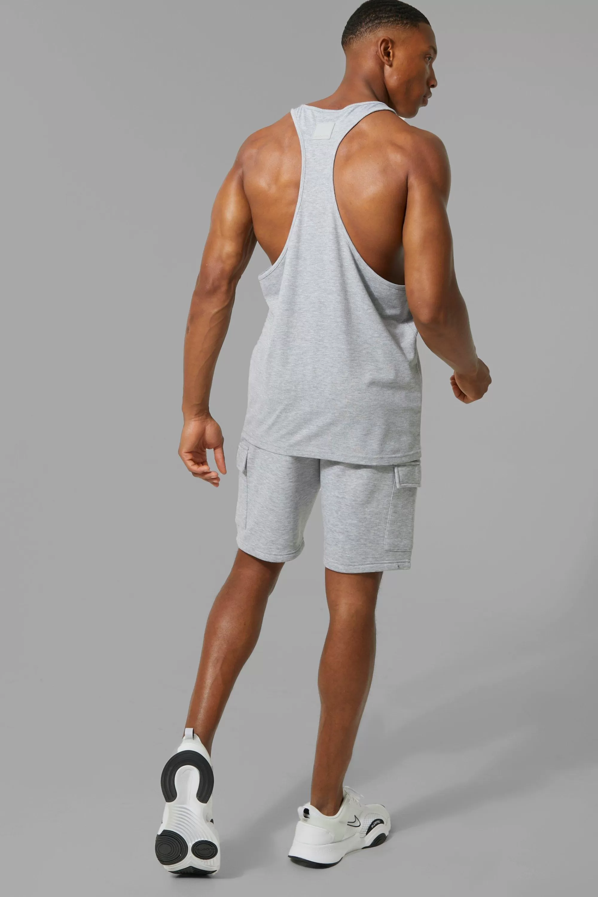 boohooMAN Man Active Regular Fit 5inch Cargo Shorts | UK