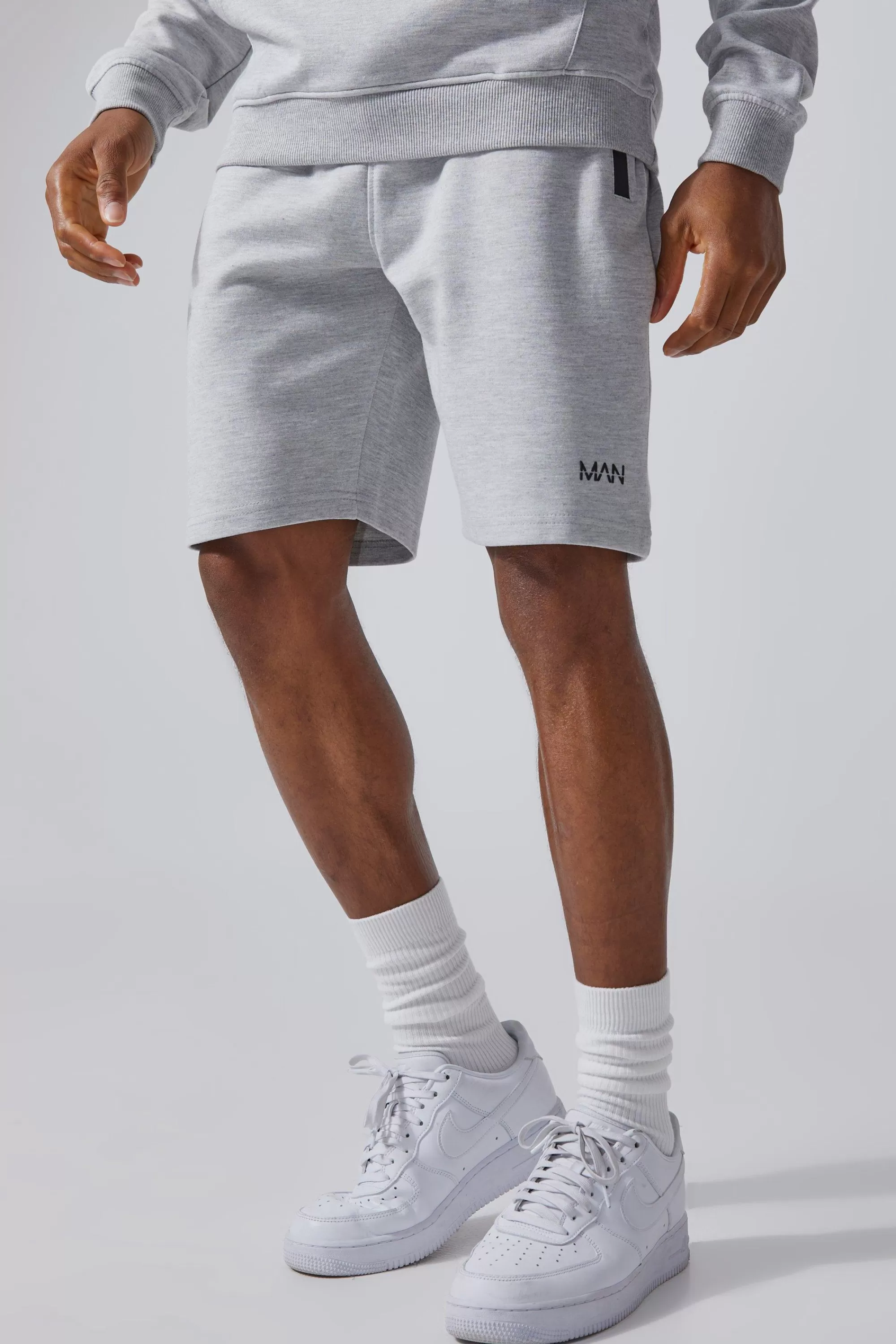 boohooMAN Man Active Regular Fit 5inch Fleece Shorts | UK