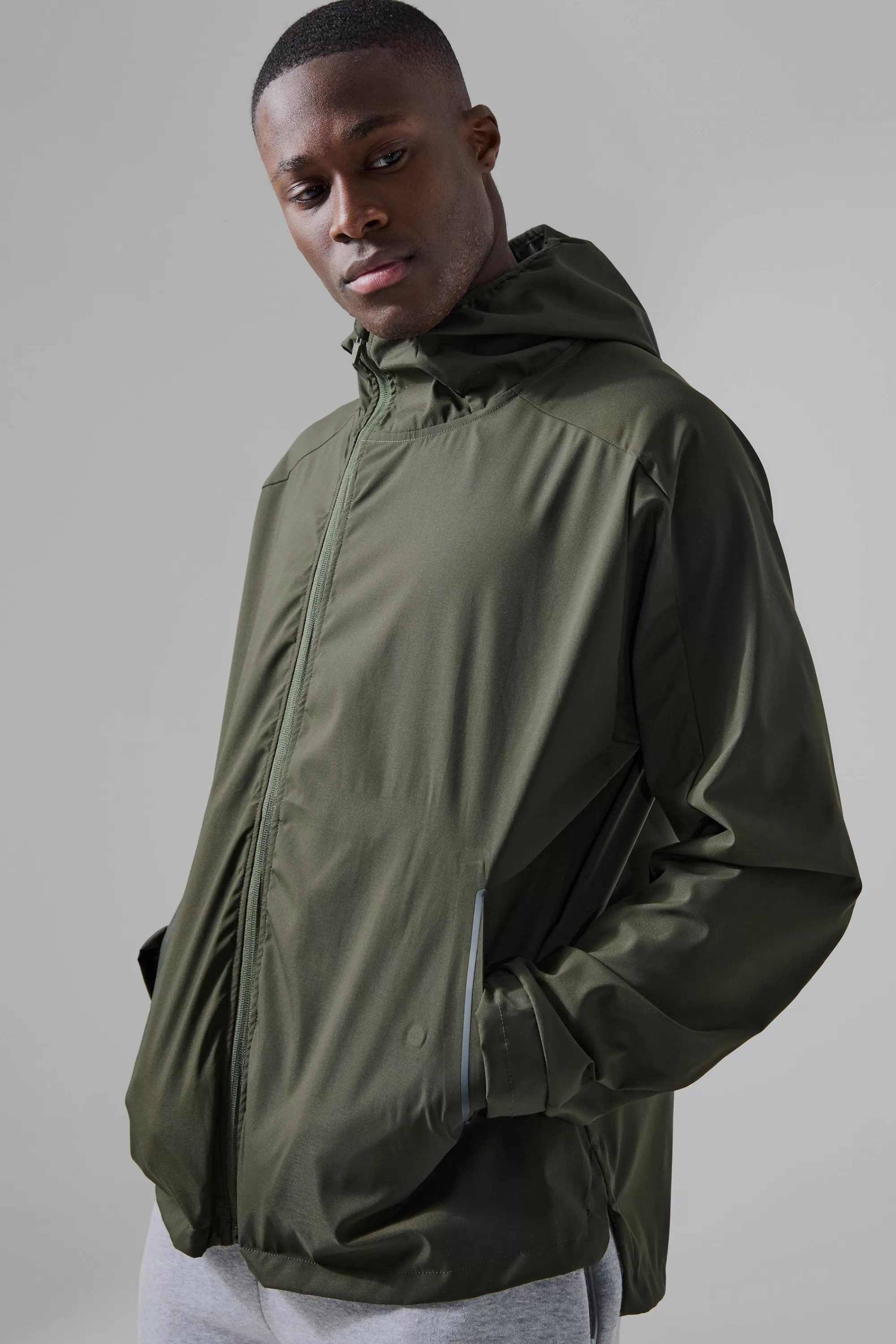 boohooMAN Man Active Regular Fit Trail Windbreaker | UK