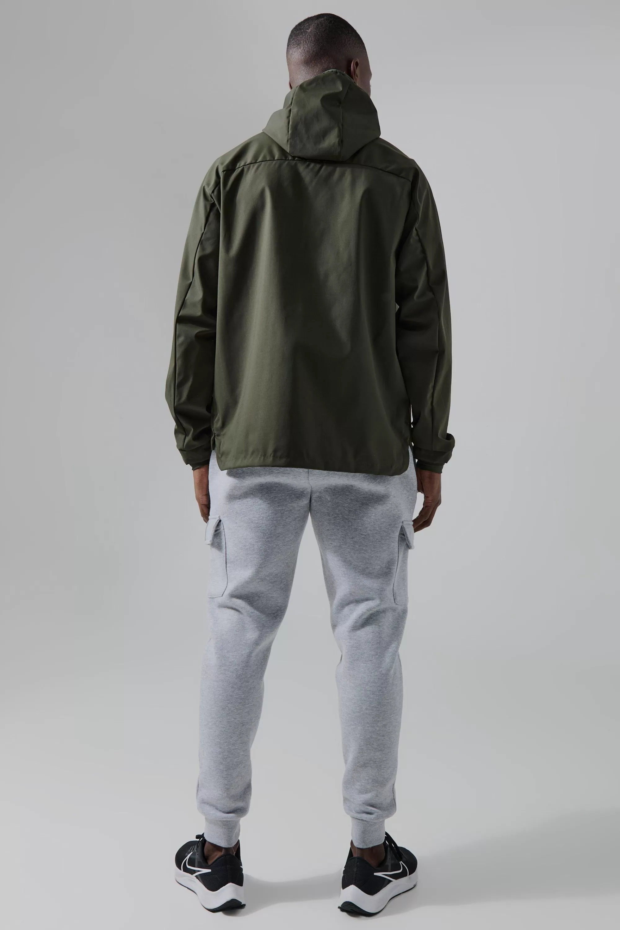 boohooMAN Man Active Regular Fit Trail Windbreaker | UK