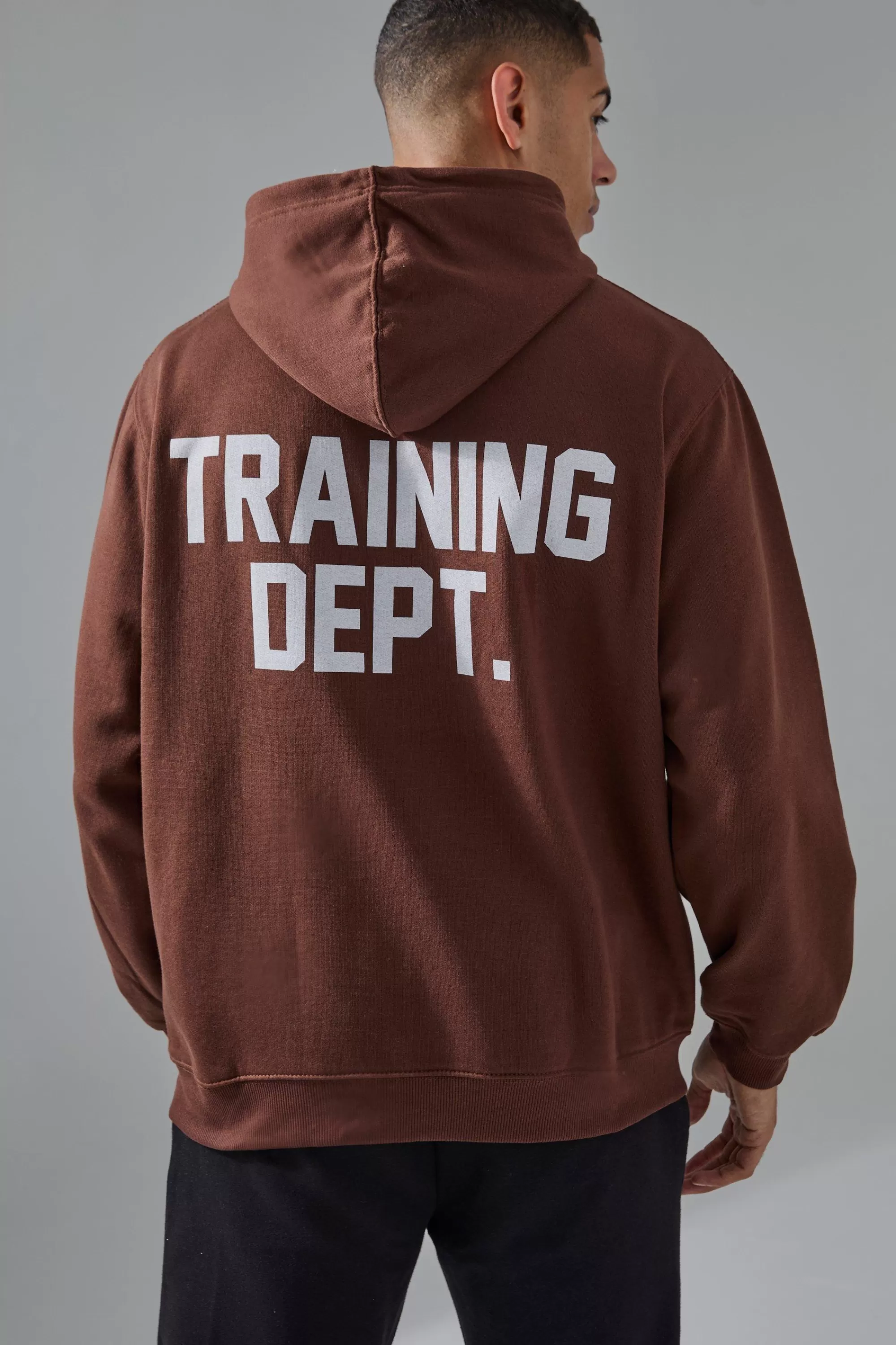 boohooMAN Man Active Training Dept Oversized Hoodie | UK