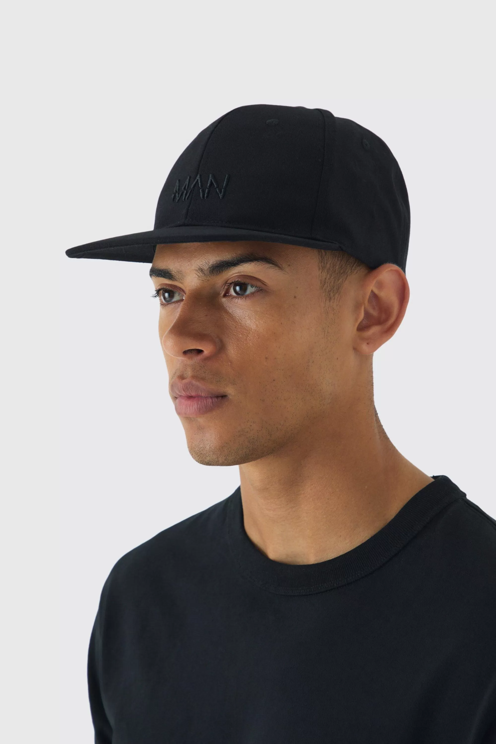 boohooMAN Man Dash Basic Snapback Cap In | UK