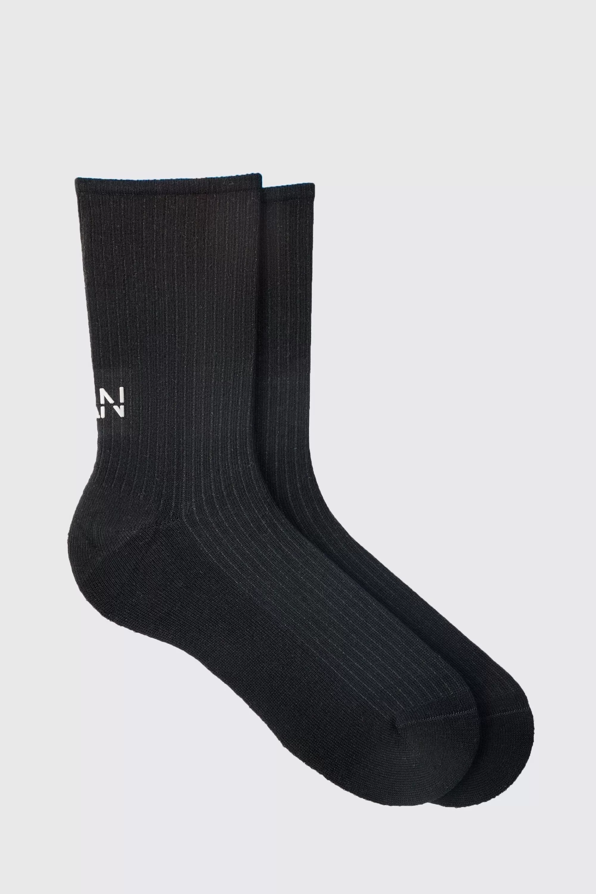 boohooMAN Man Dash Ribbed Socks In | UK