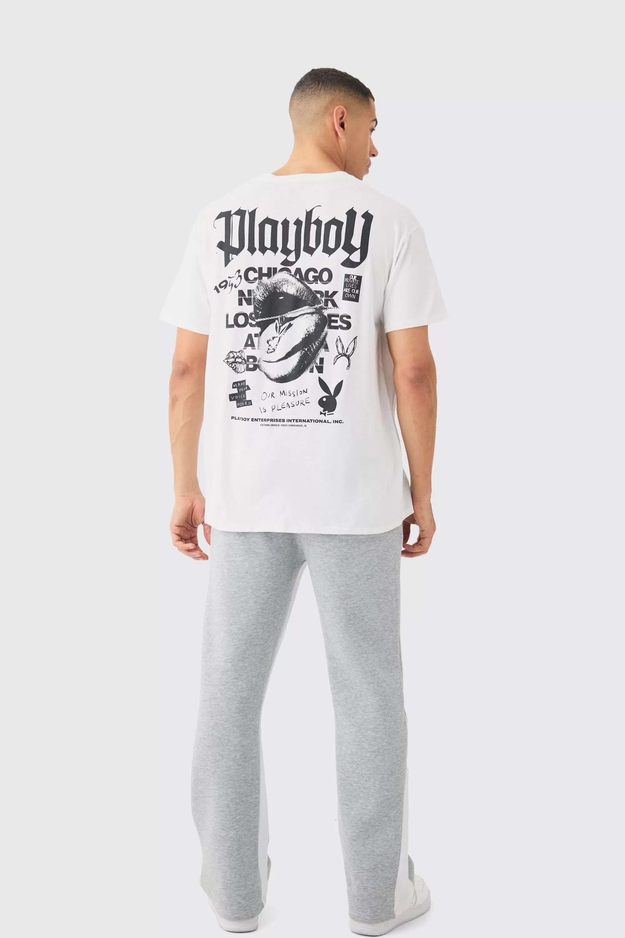 boohooMAN Man Gusset Contrast Stitch Jogger | UK