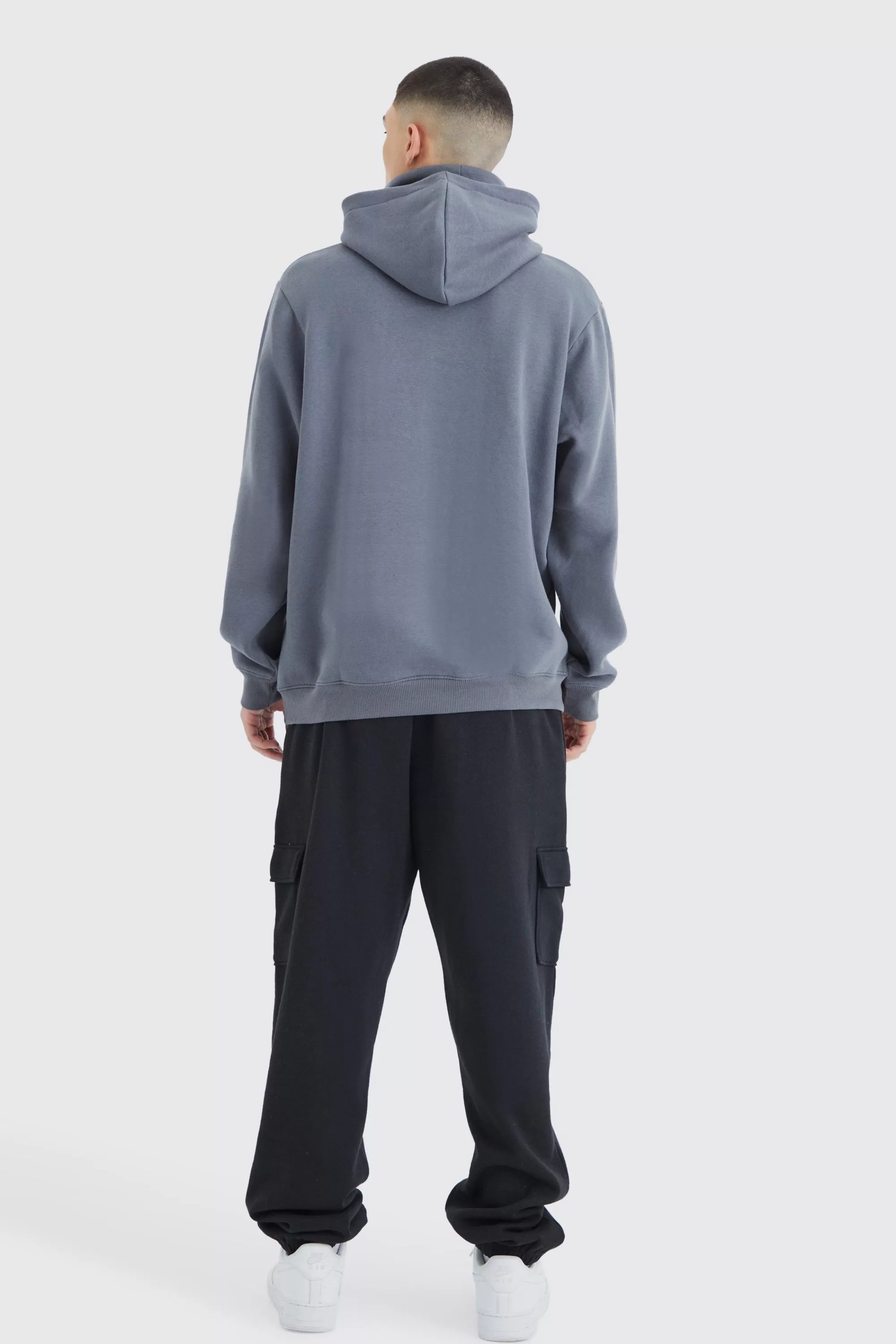 boohooMAN Man Official Jersey Hoodie With Snood | UK
