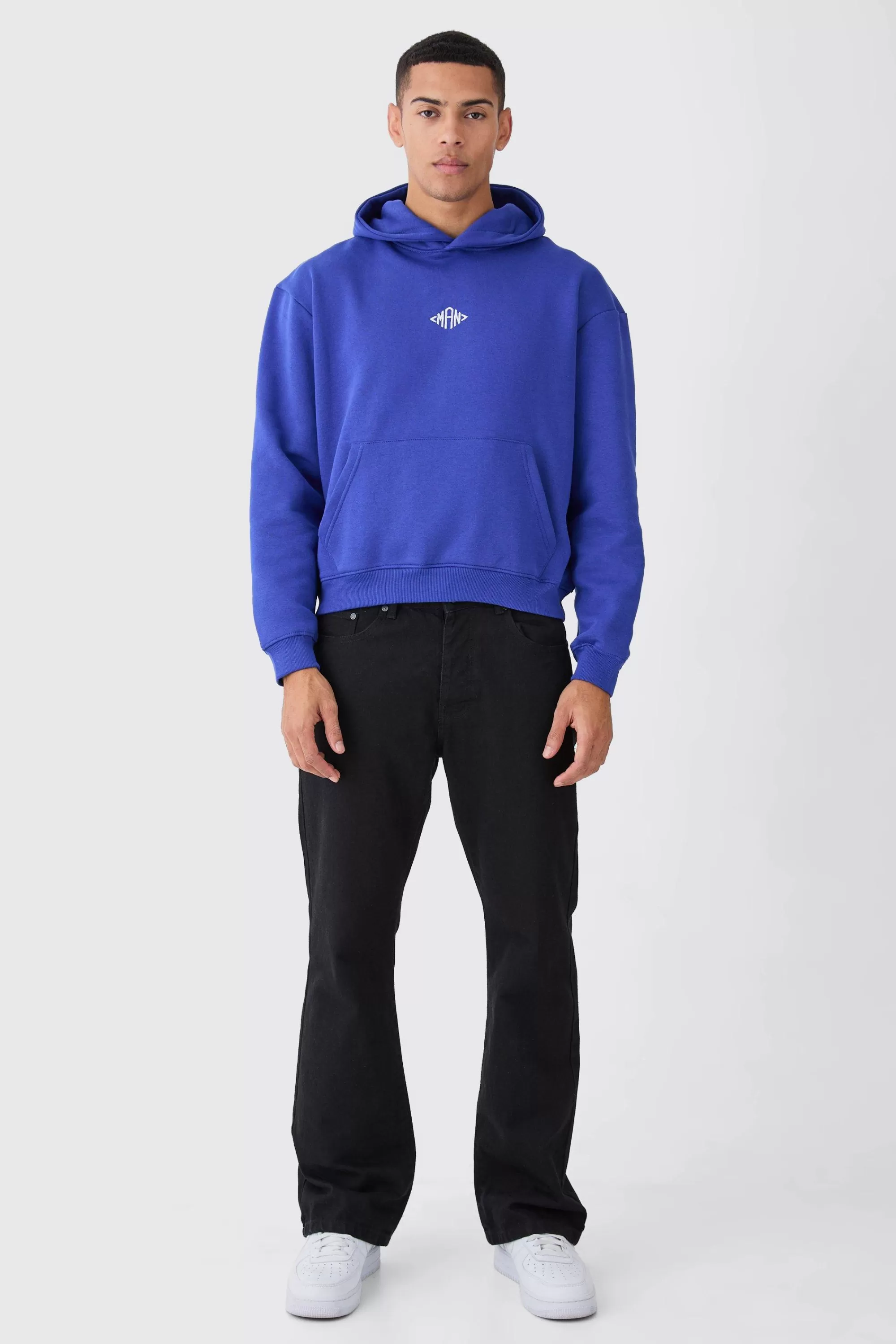 boohooMAN Man Oversized Boxy Hoodie | UK