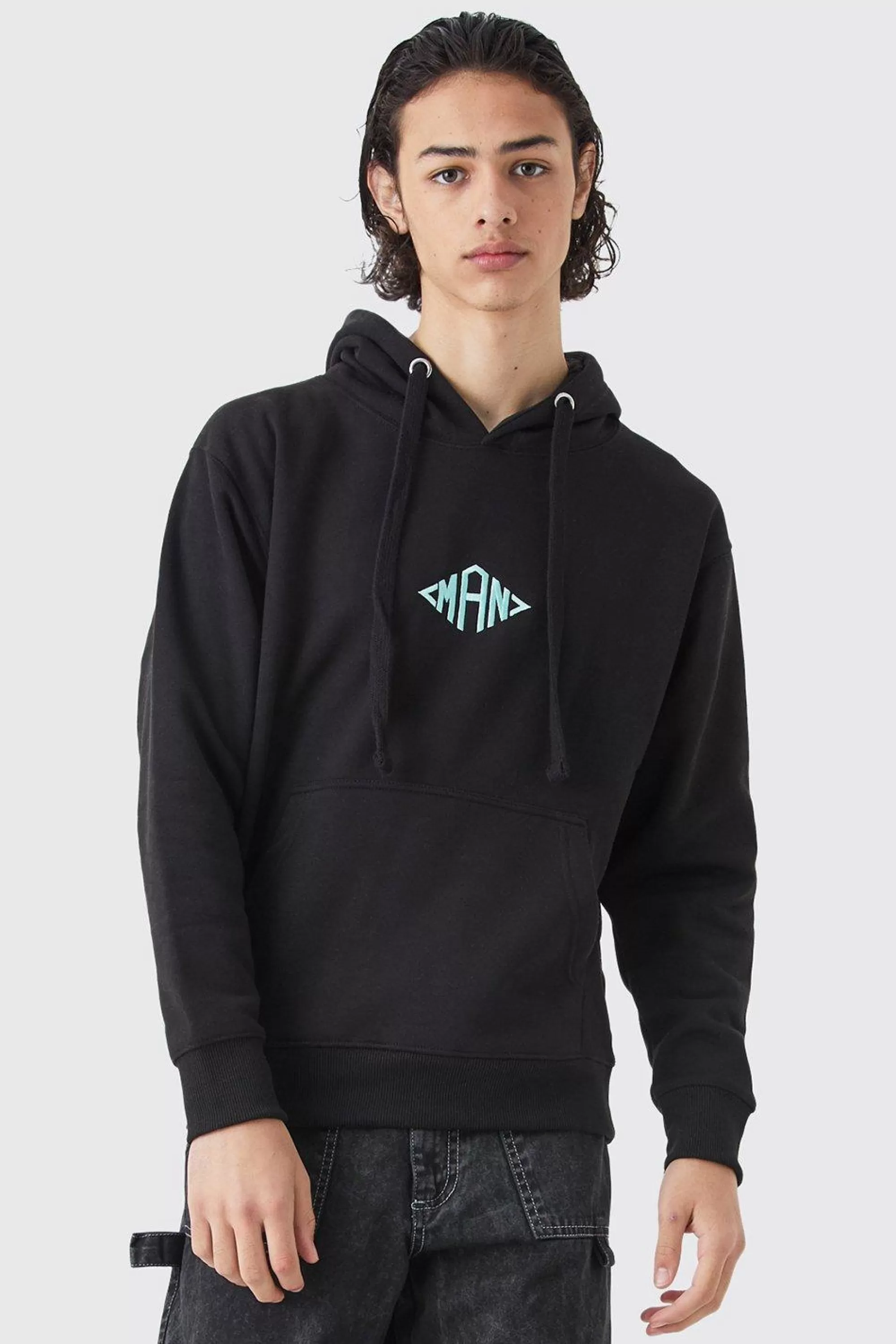 boohooMAN Man Oversized Heavyweight Hoodie | UK