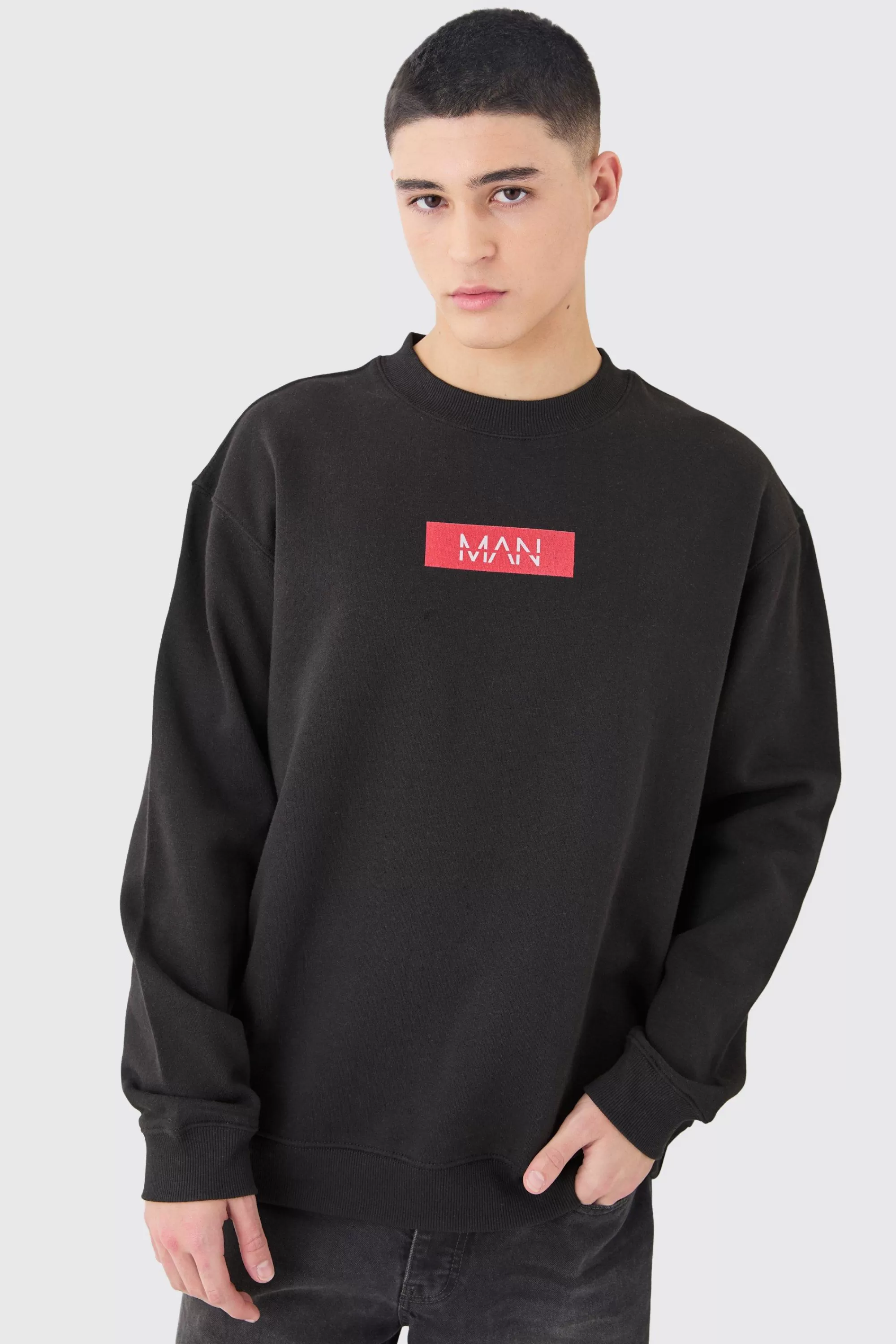 boohooMAN Man Print Sweatshirt | UK