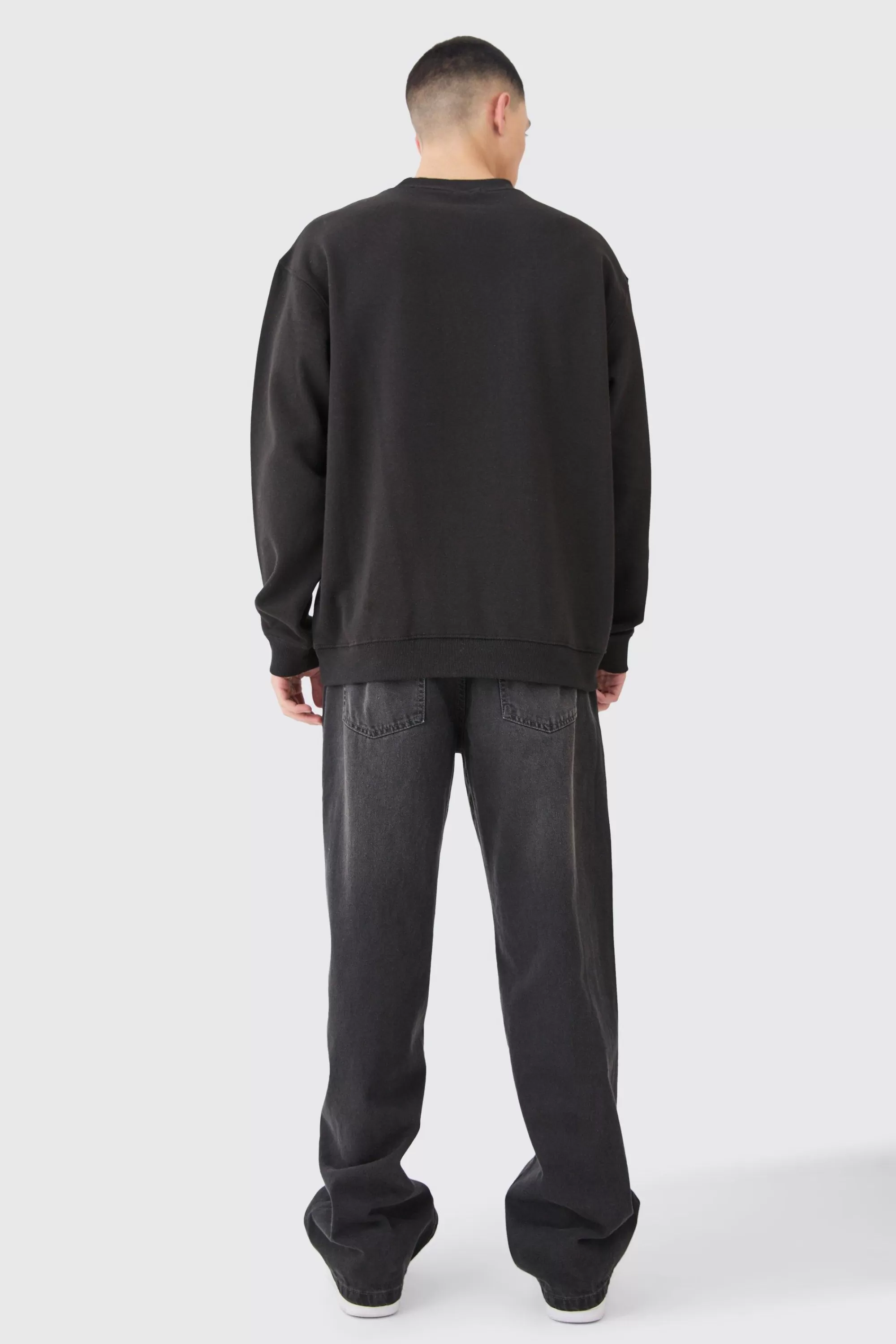 boohooMAN Man Print Sweatshirt | UK
