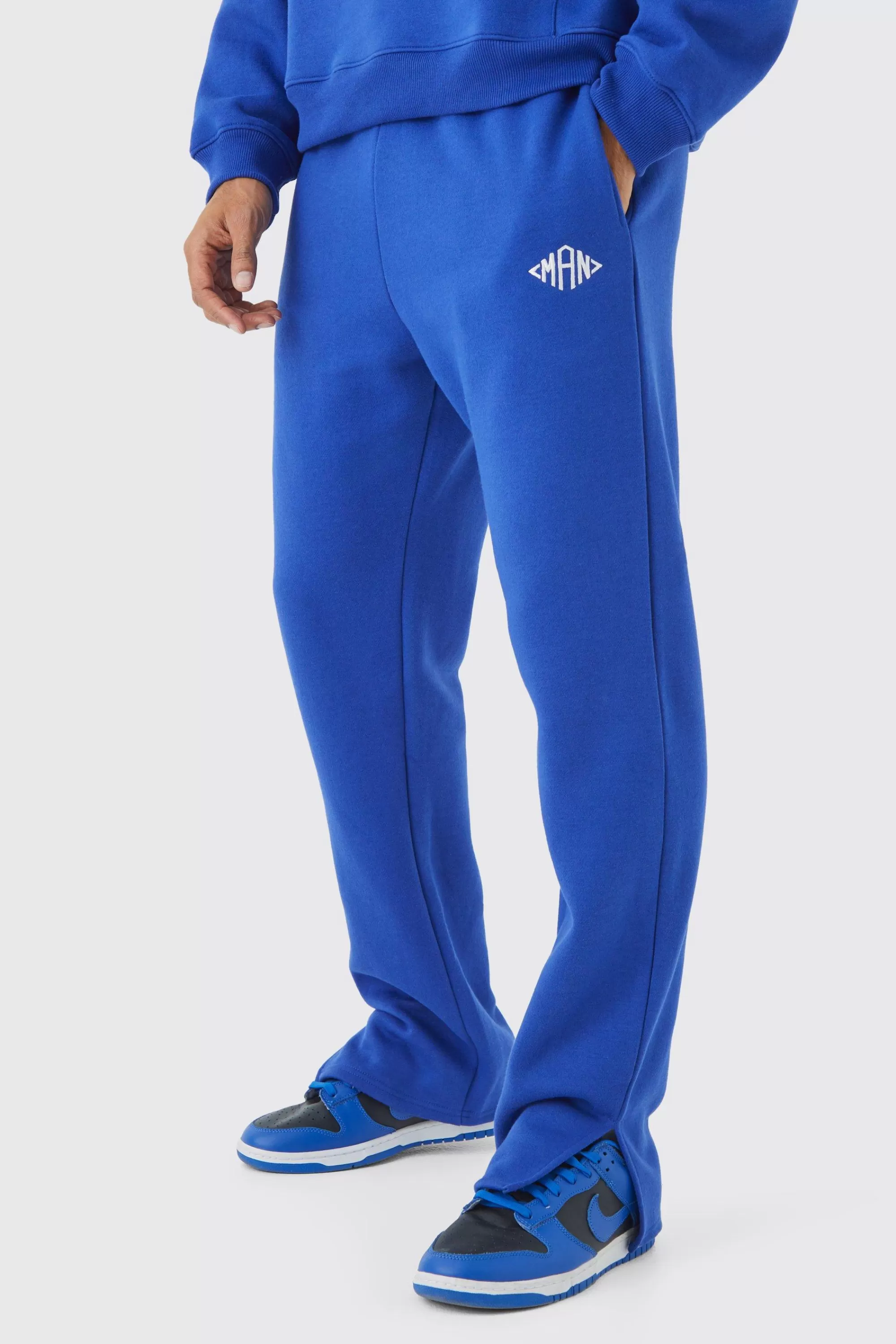 boohooMAN Man Regular Split Hem Jogger | UK