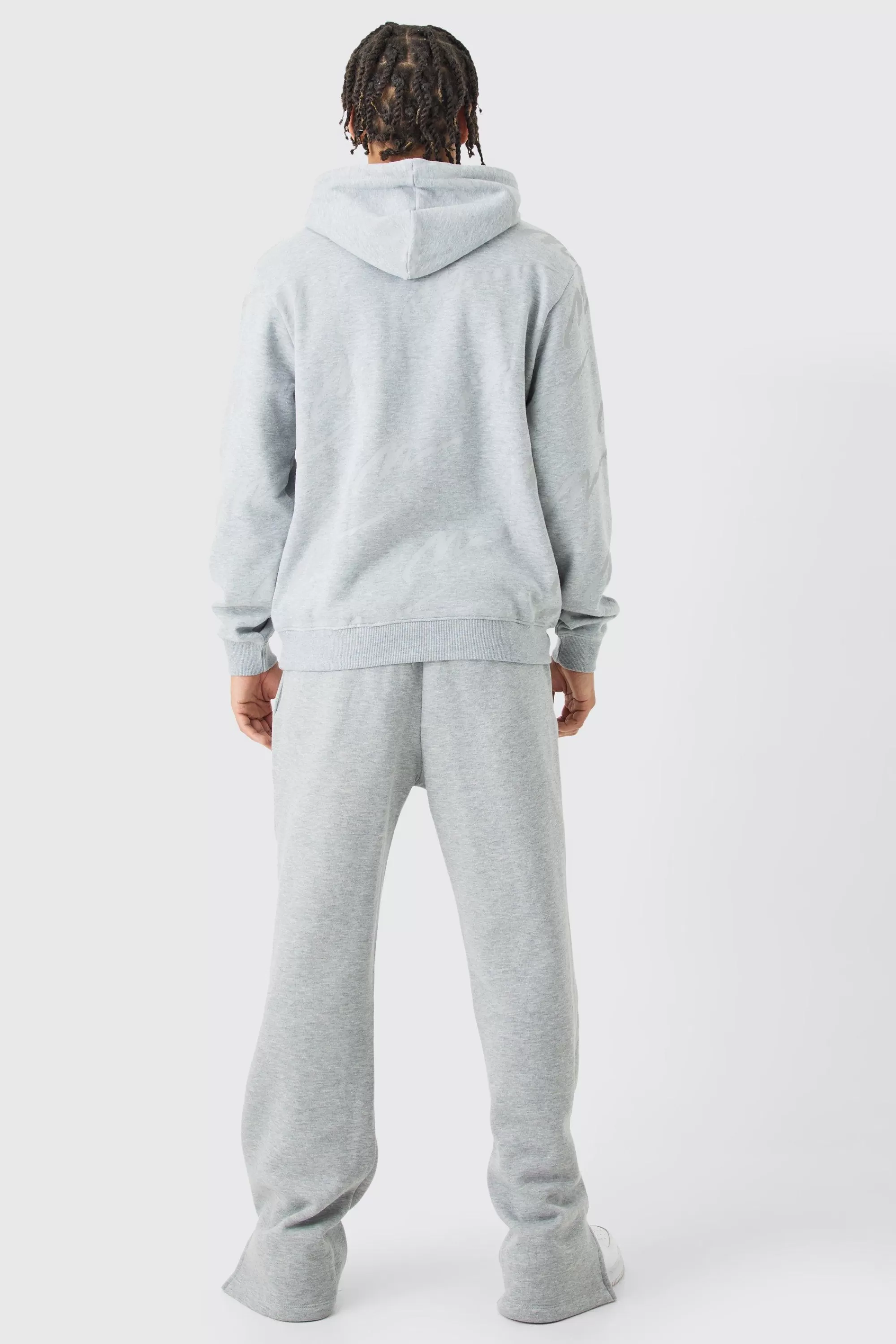 boohooMAN Man Signature All Over Print Hoodie | UK