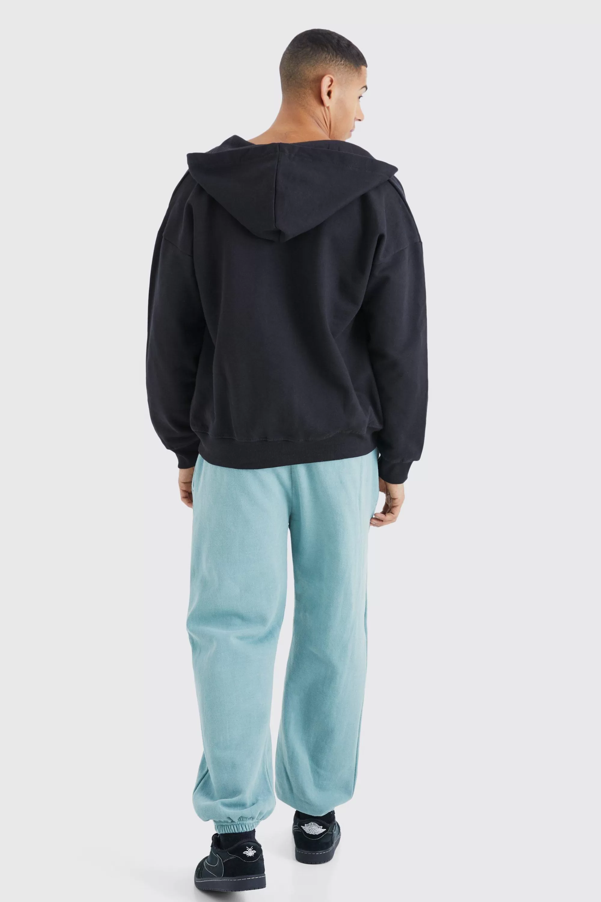 boohooMAN Man Signature Overdyed Regular Joggers | UK