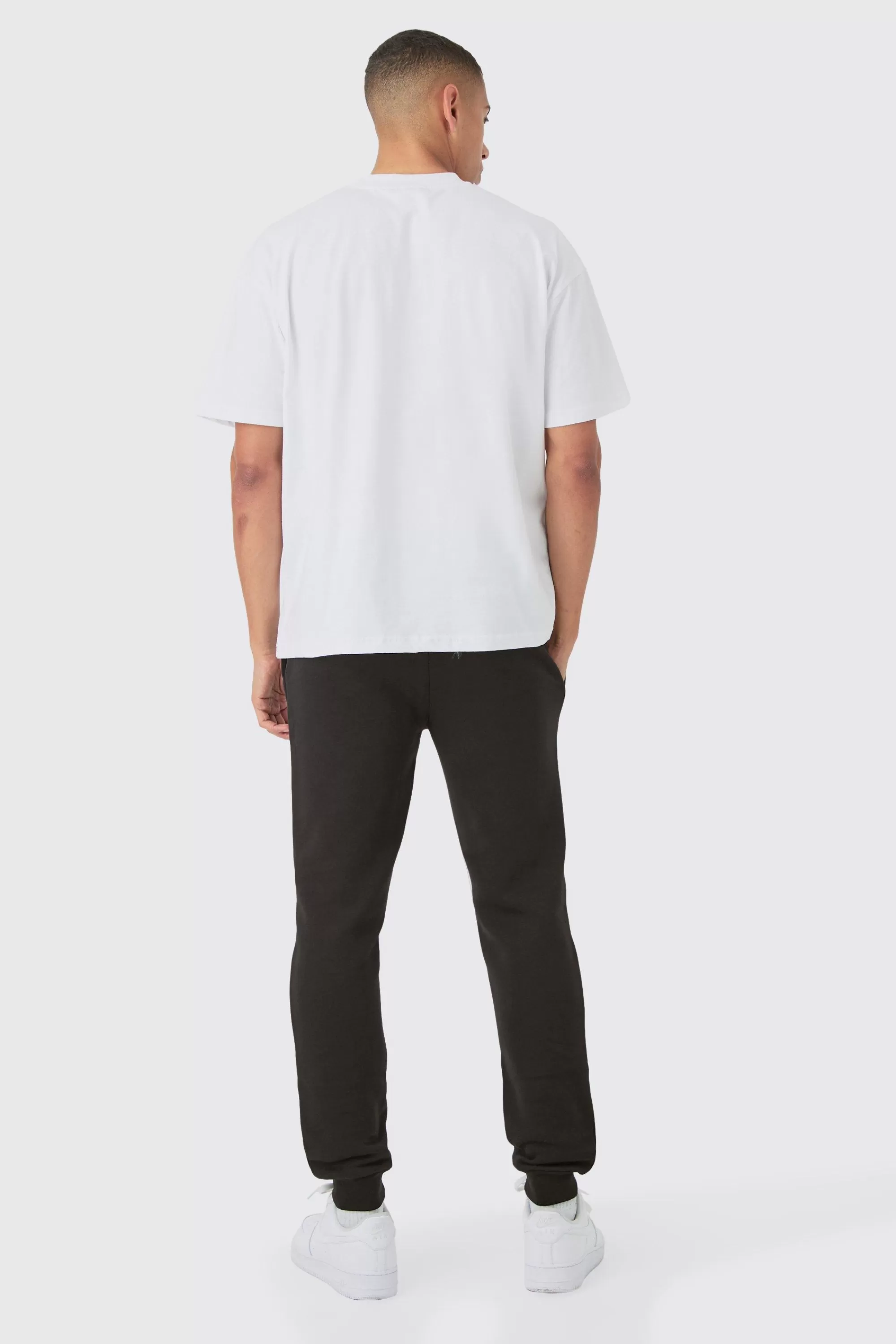 boohooMAN Man Signature Regular Fit Joggers | UK