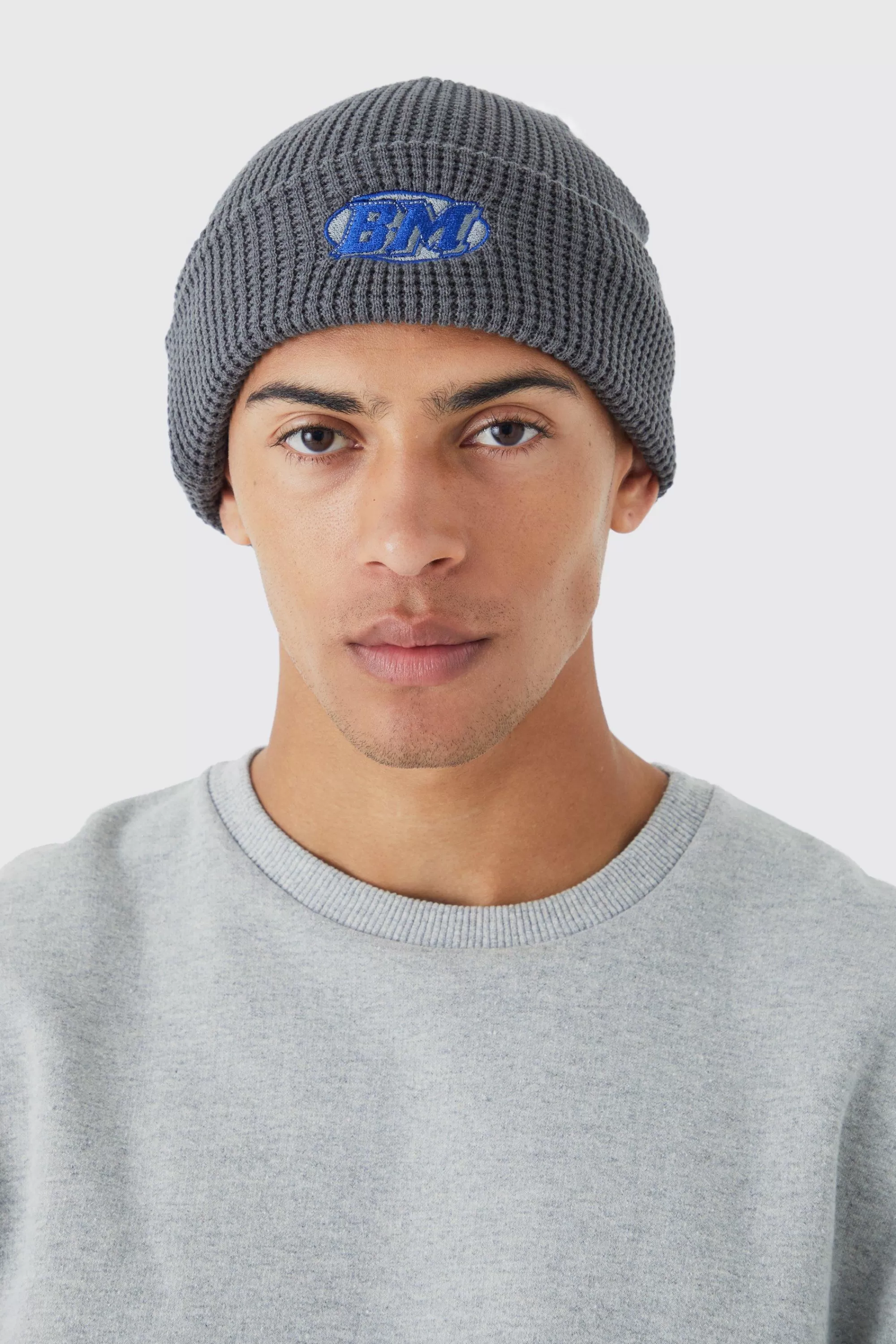 boohooMAN Man Waffle Beanie | UK