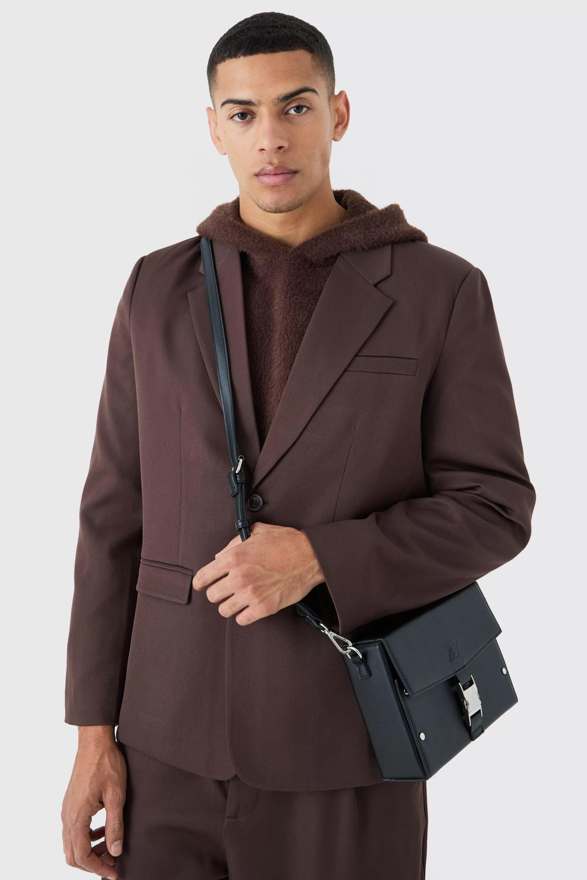boohooMAN Mix & Match Oversized Single Breasted Blazer | UK