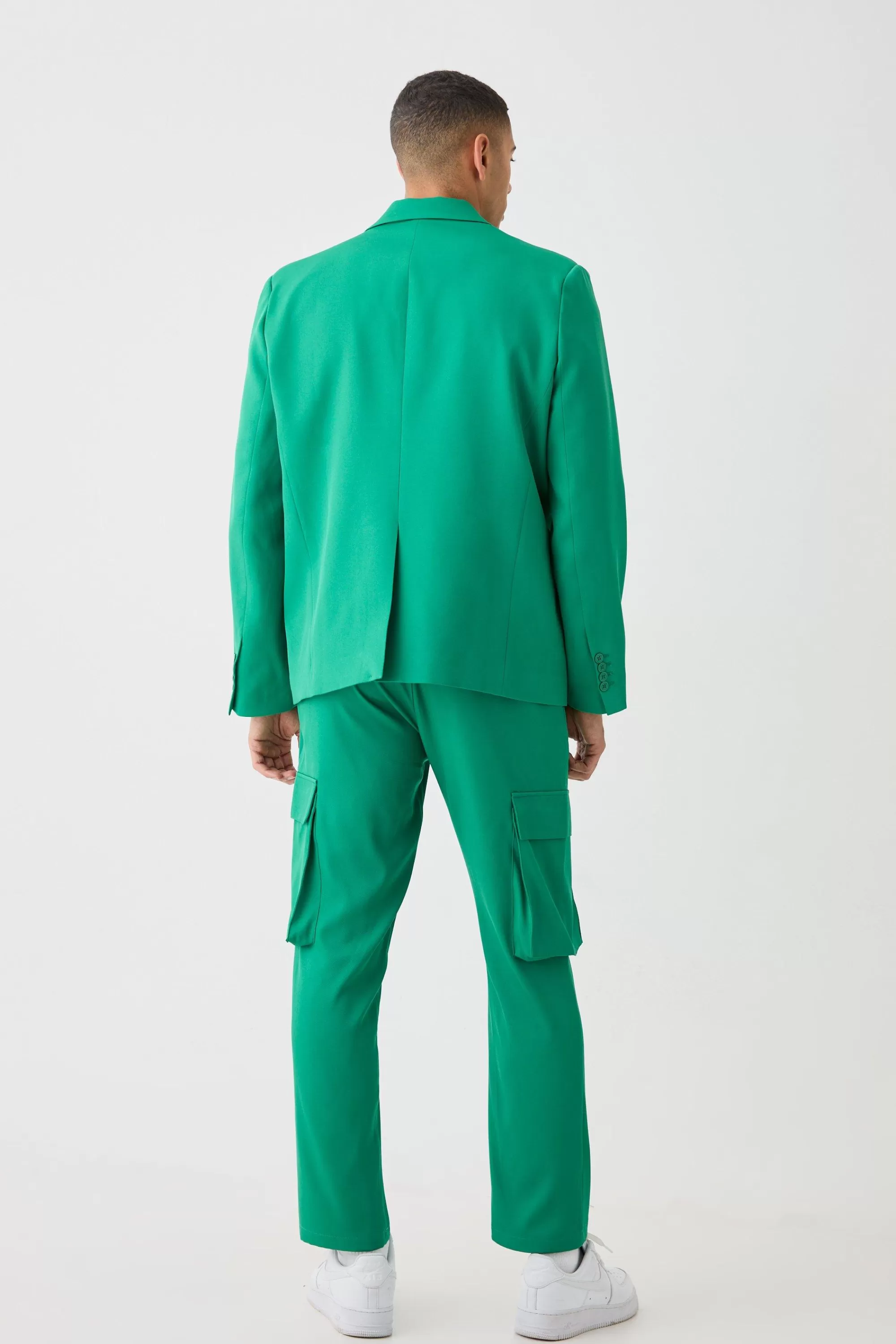 boohooMAN Mix & Match Tailored Cargo Trousers | UK