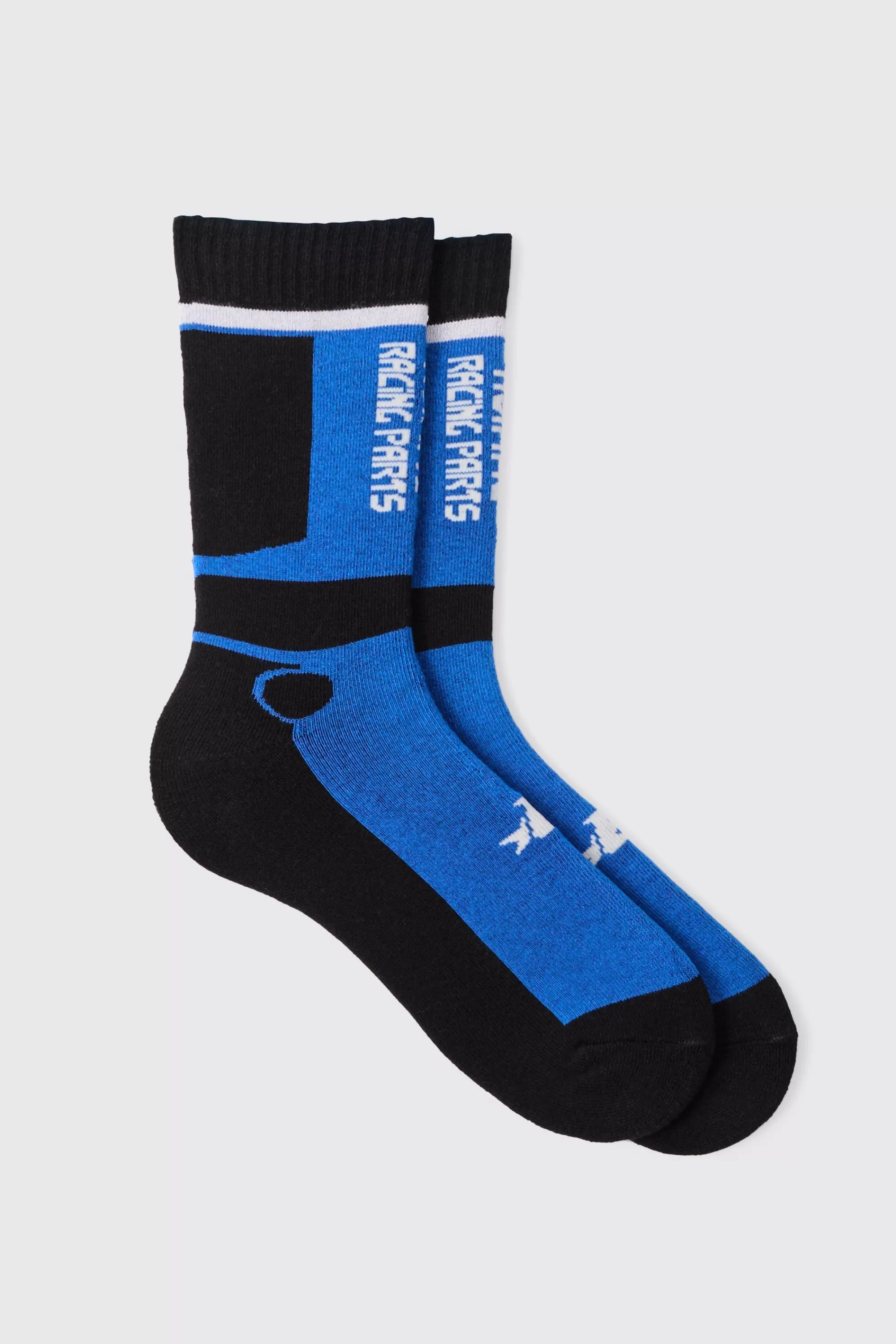 boohooMAN Moto Racing Socks | UK