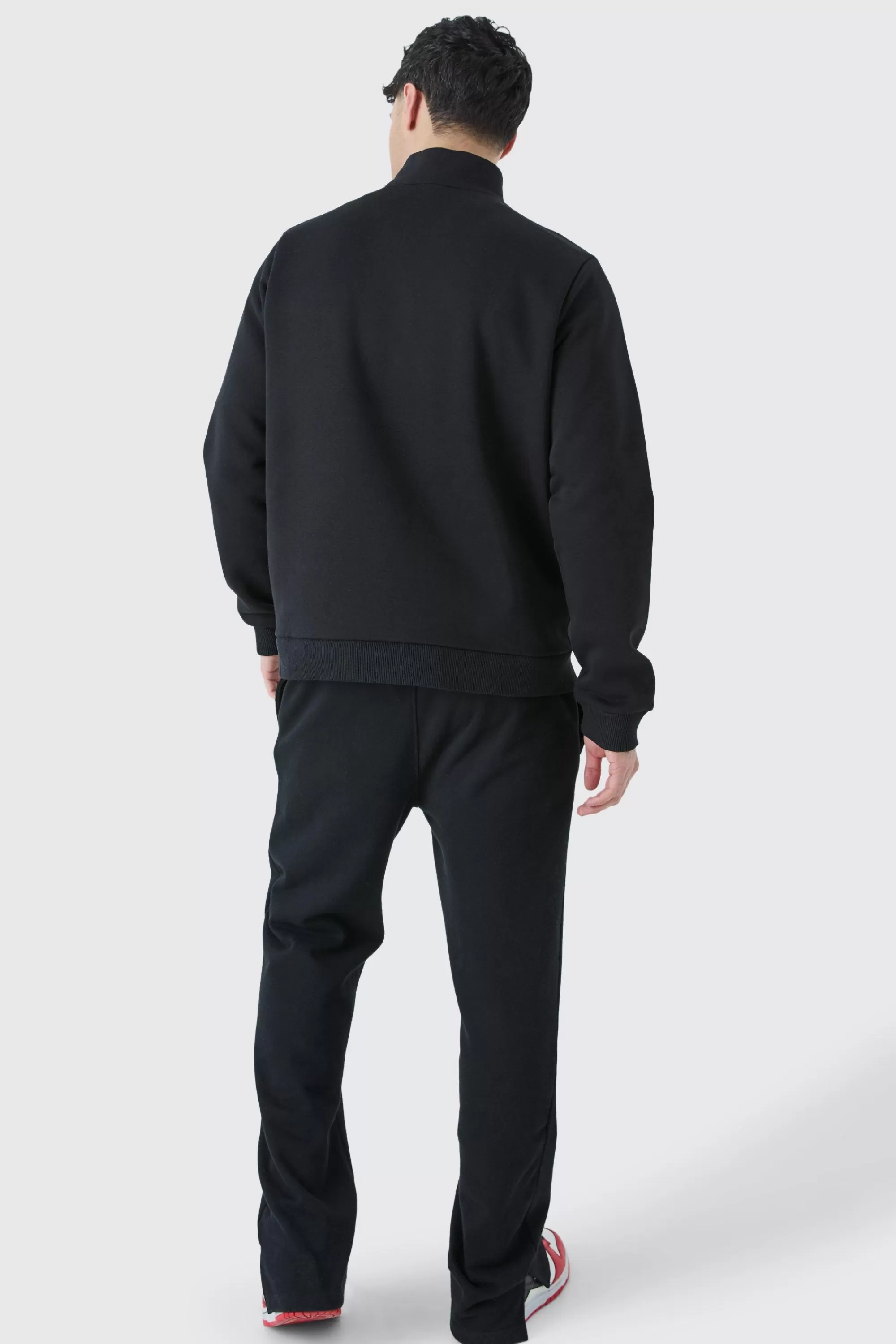 boohooMAN Ofcl Man Worldwide 1/4 Zip Sweatshirt | UK