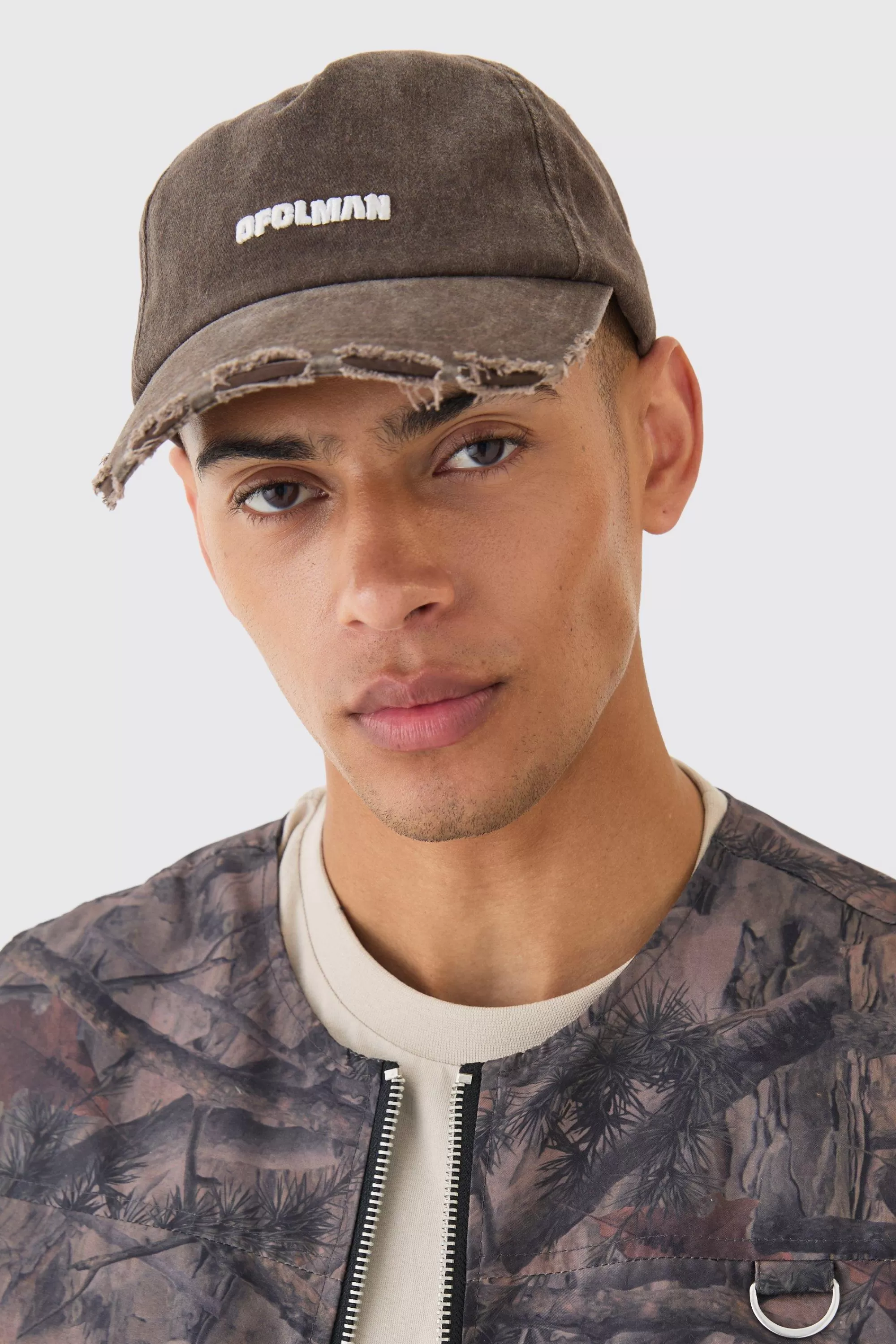 boohooMAN OFCLMAN 3d Embroidered Cap In | UK