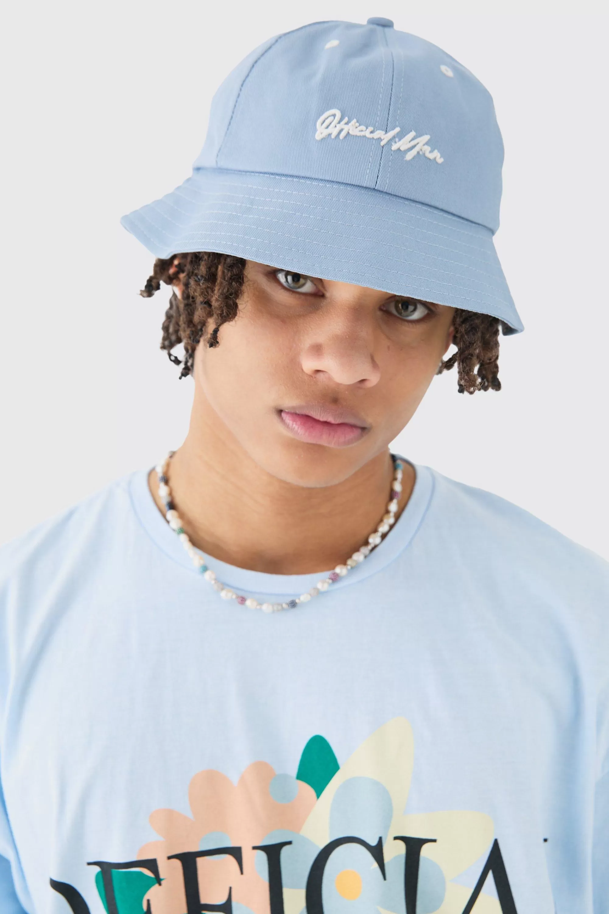 boohooMAN Official Man Embroidered Bucket Hat In | UK