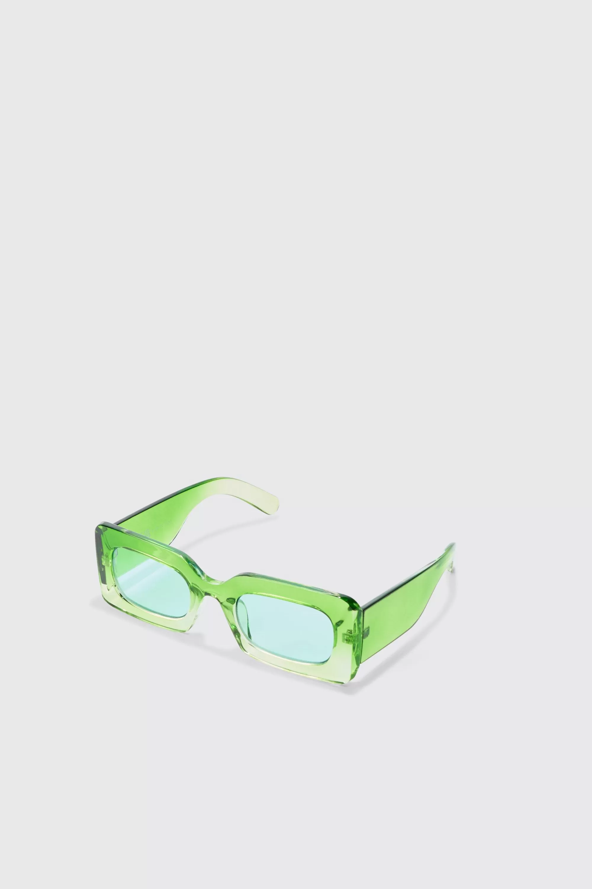 boohooMAN Ombre Rectangular Sunglasses In | UK
