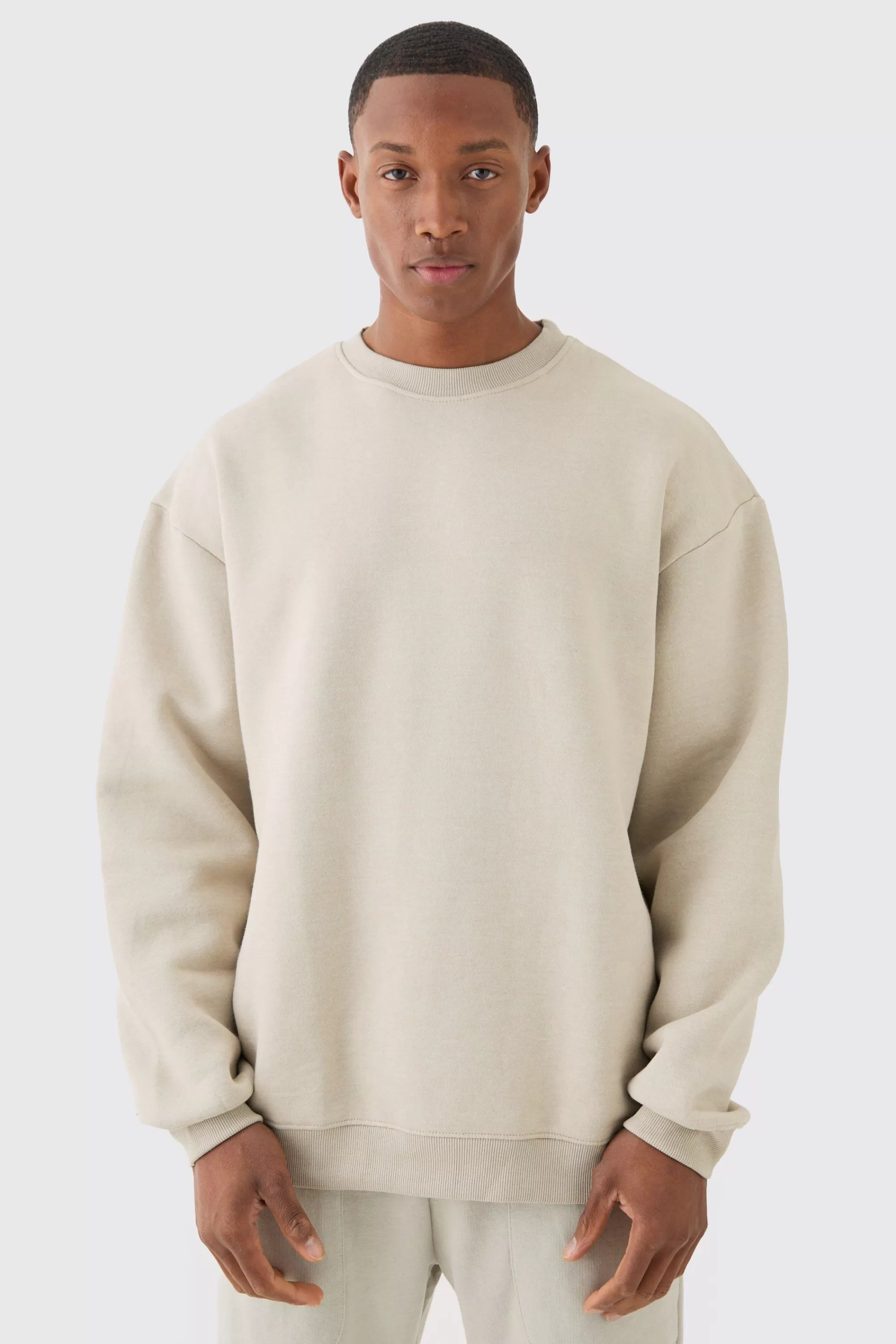 boohooMAN Oversized Basic Sweatshirt | UK