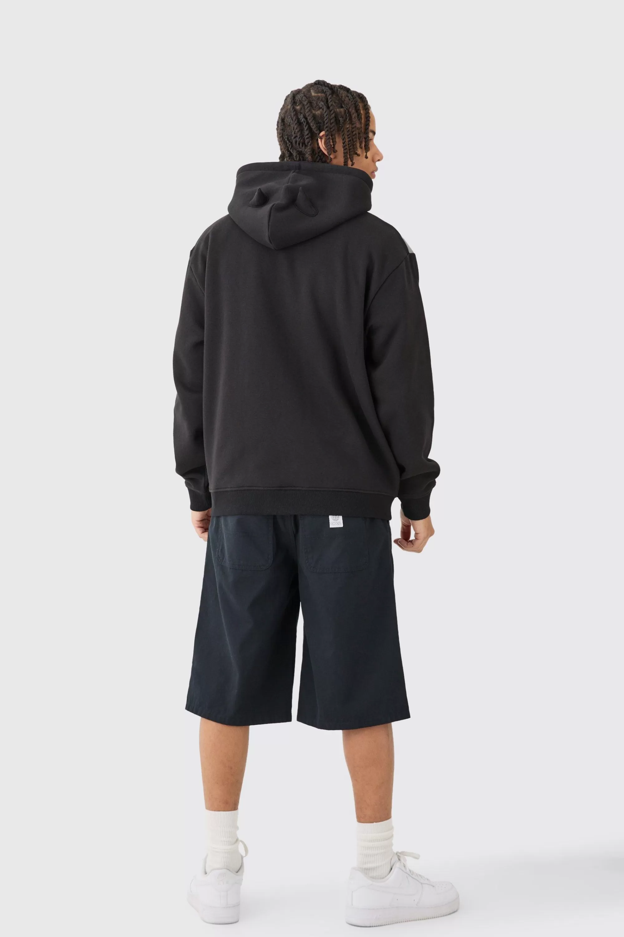 boohooMAN Oversized Batman Zip Up License Hoodie | UK