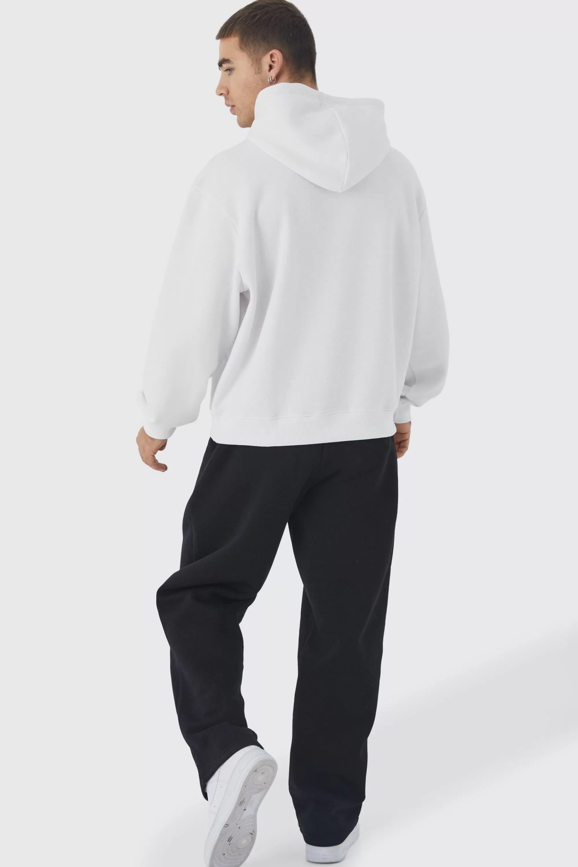boohooMAN Oversized Boxy Basic Hoodie | UK