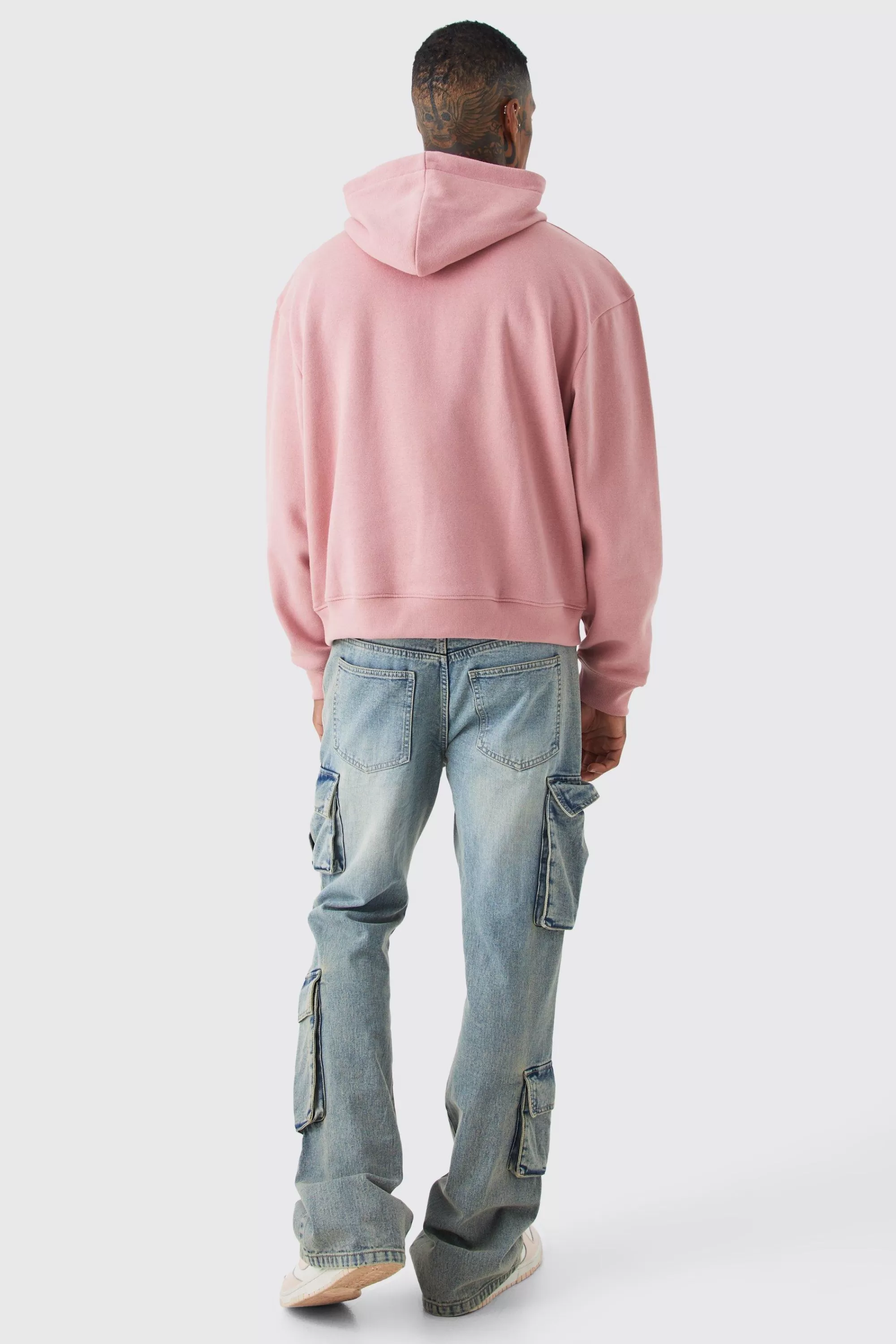 boohooMAN Oversized Boxy Butterfly Man Hoodie | UK