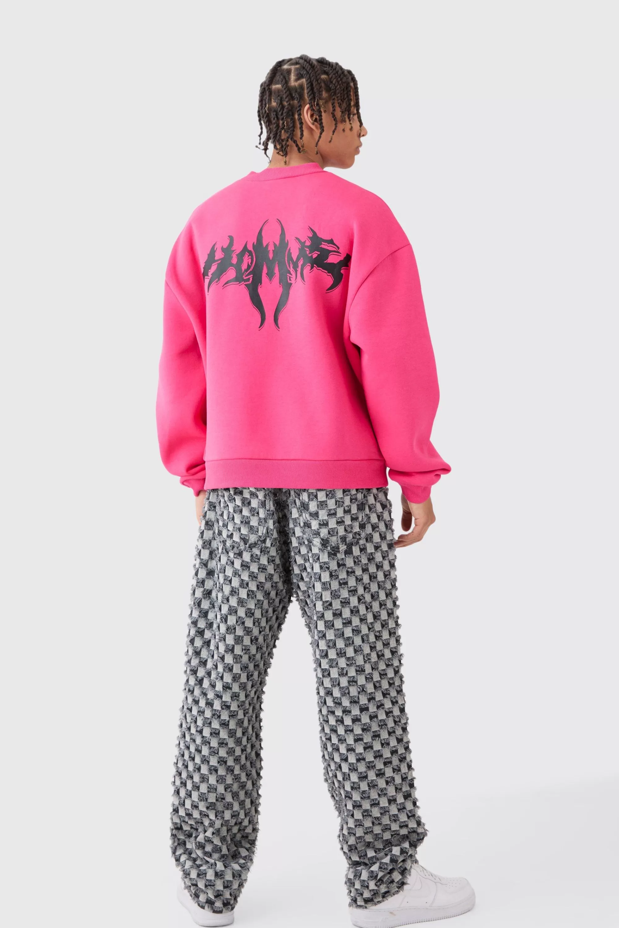 boohooMAN Oversized Boxy Homme Sweatshirt | UK