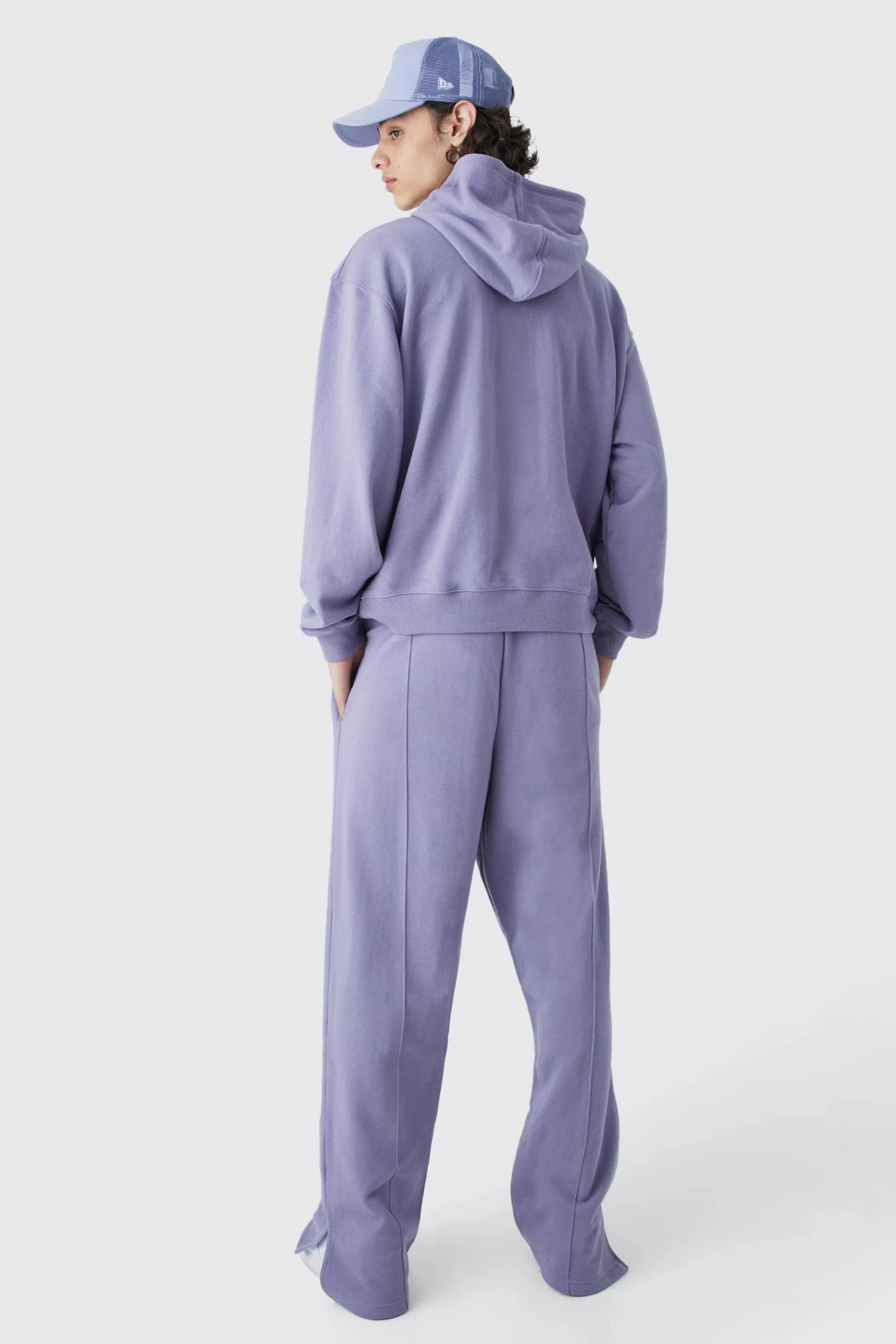 boohooMAN Oversized Boxy Loopback Hoodie | UK