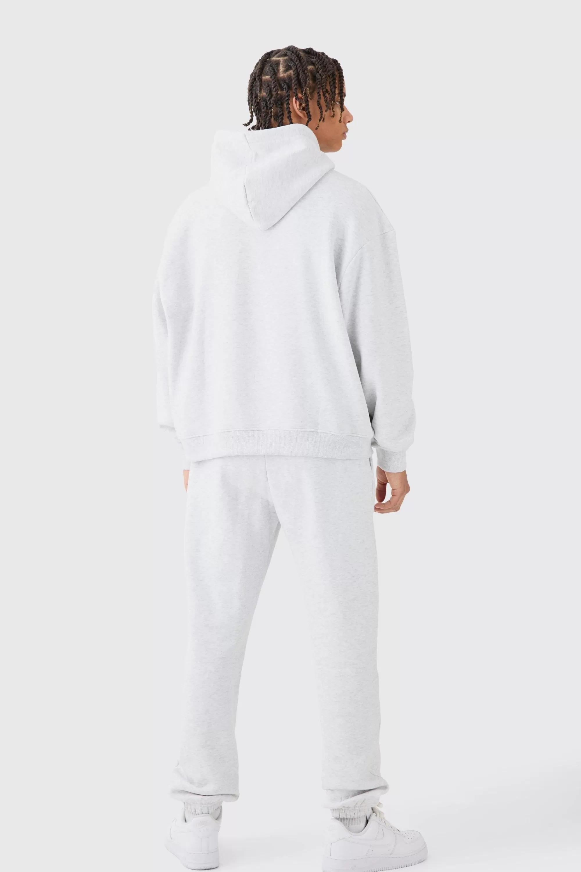 boohooMAN Oversized Boxy Seam Detail Tracksuit | UK