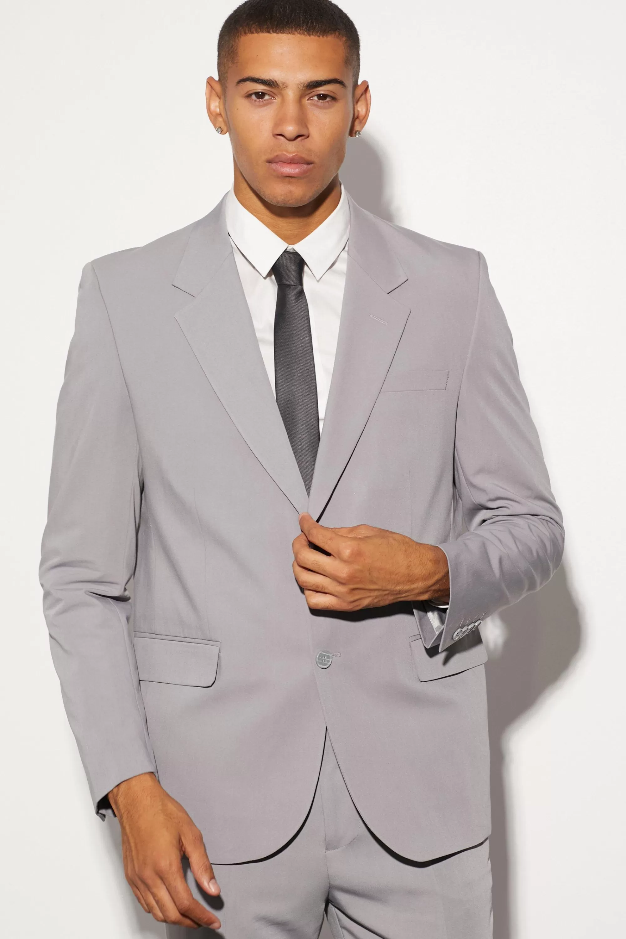 boohooMAN Oversized Boxy Single Breasted Suit Jacket | UK