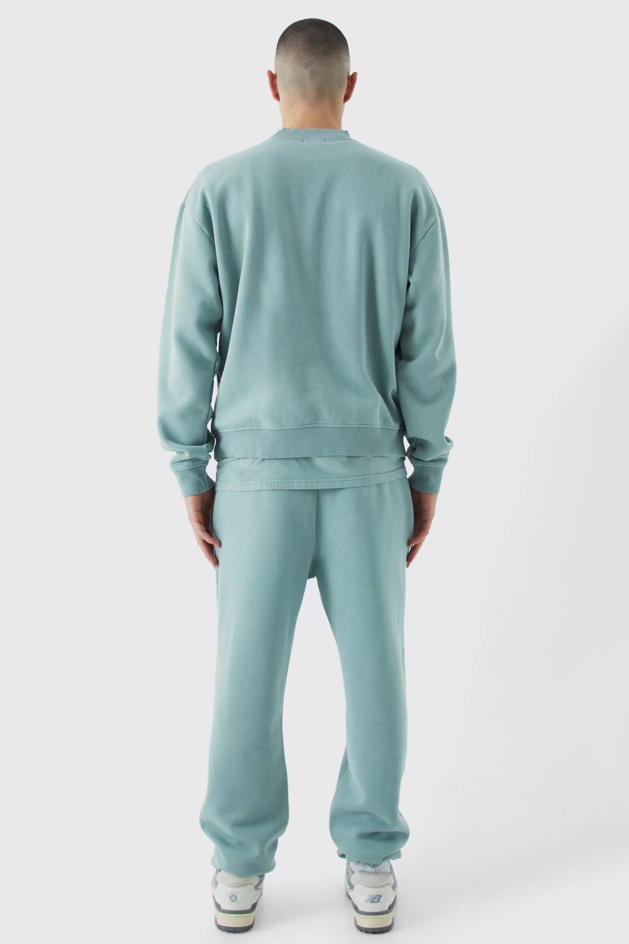 boohooMAN Oversized Boxy Washed Sweatshirt | UK