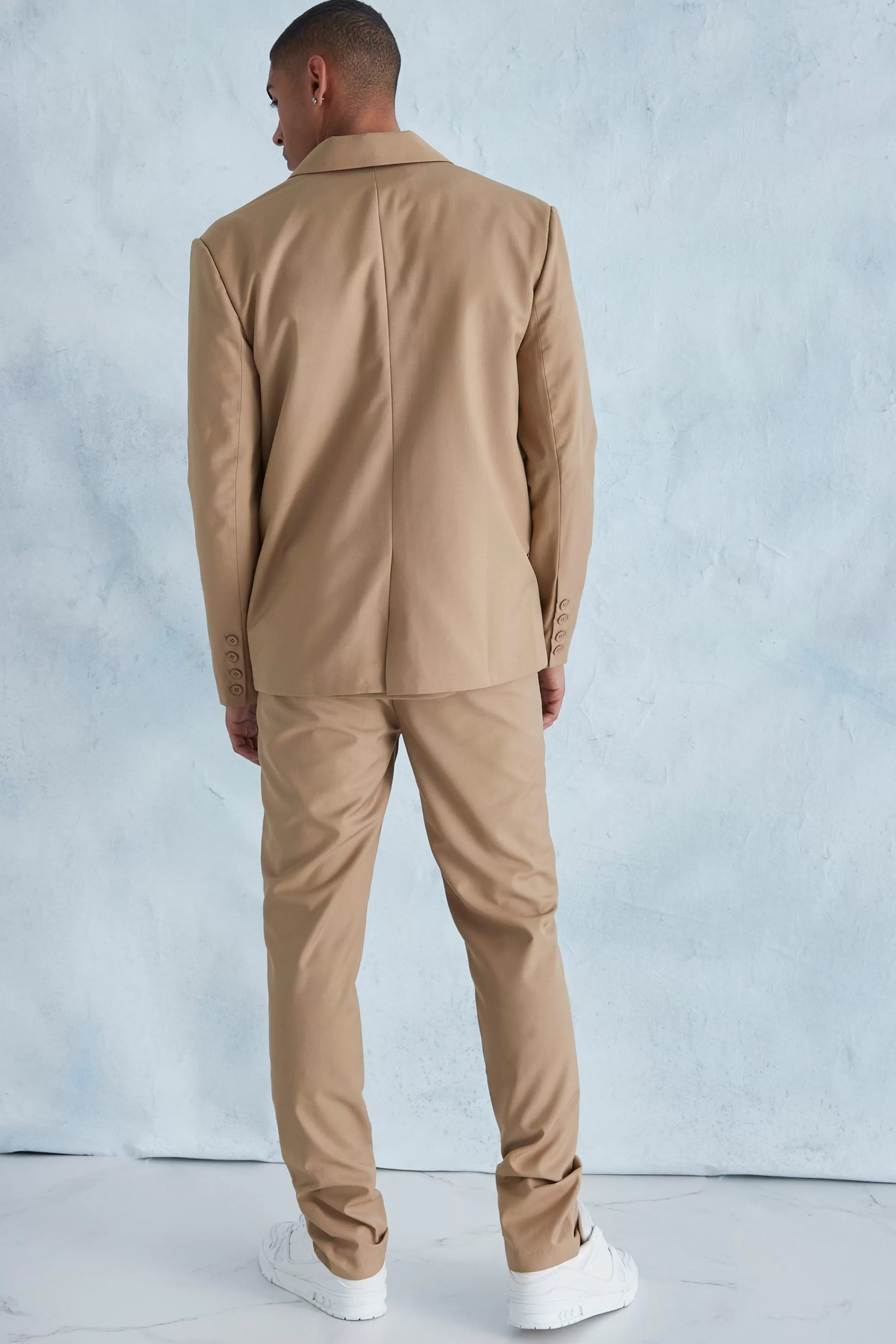 boohooMAN Oversized Boxy Zip Suit Jacket | UK