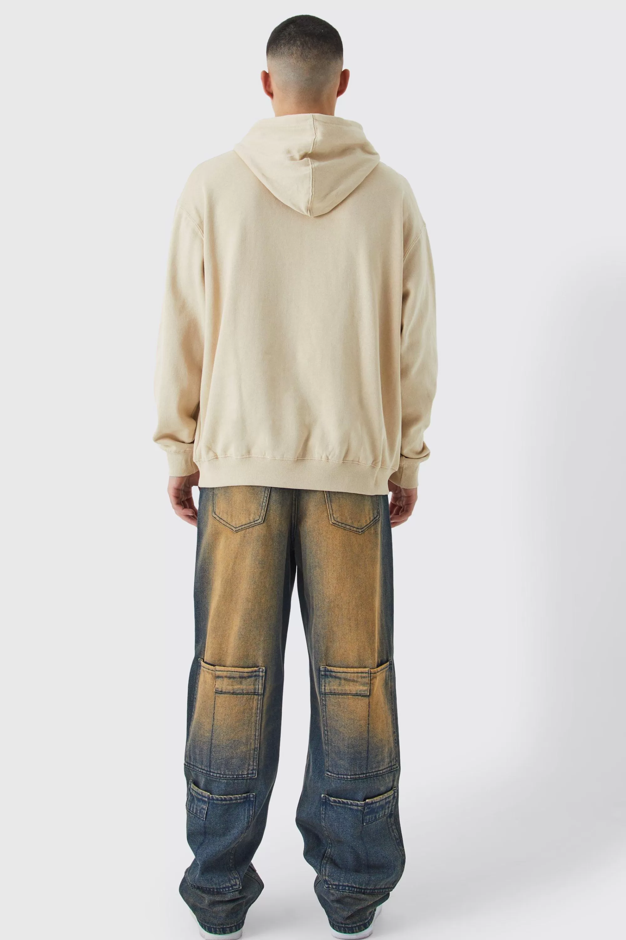 boohooMAN Oversized Crash Bandicoot Gaming License Wash Hoodie | UK