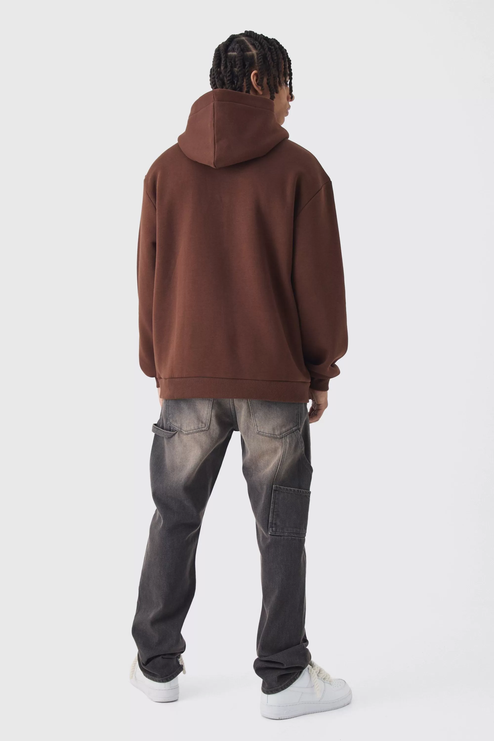 boohooMAN Oversized Official Skull Large Scale Graphic Hoodie | UK