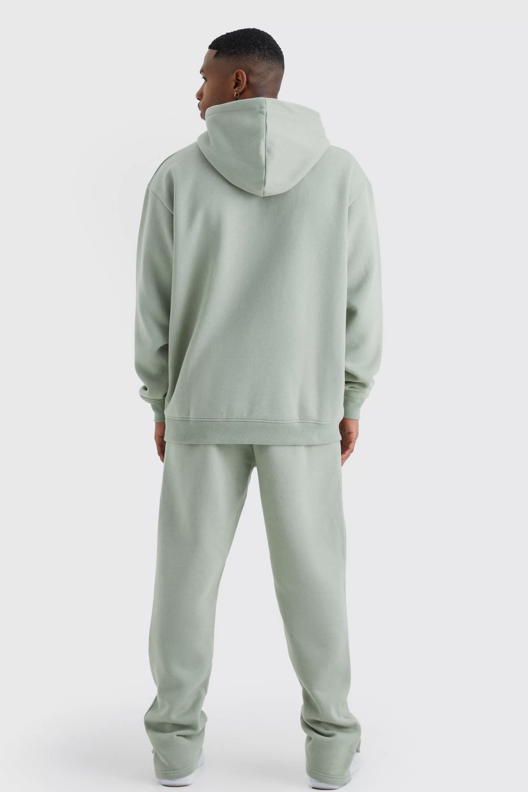 boohooMAN Oversized Official Spray Print Tracksuit | UK
