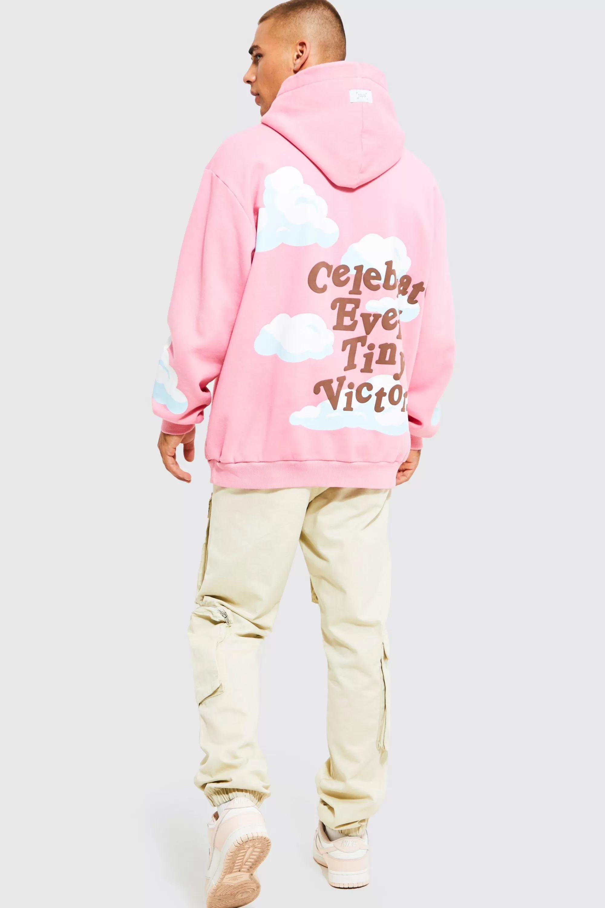 boohooMAN Oversized Skeleton Graphic Hoodie | UK