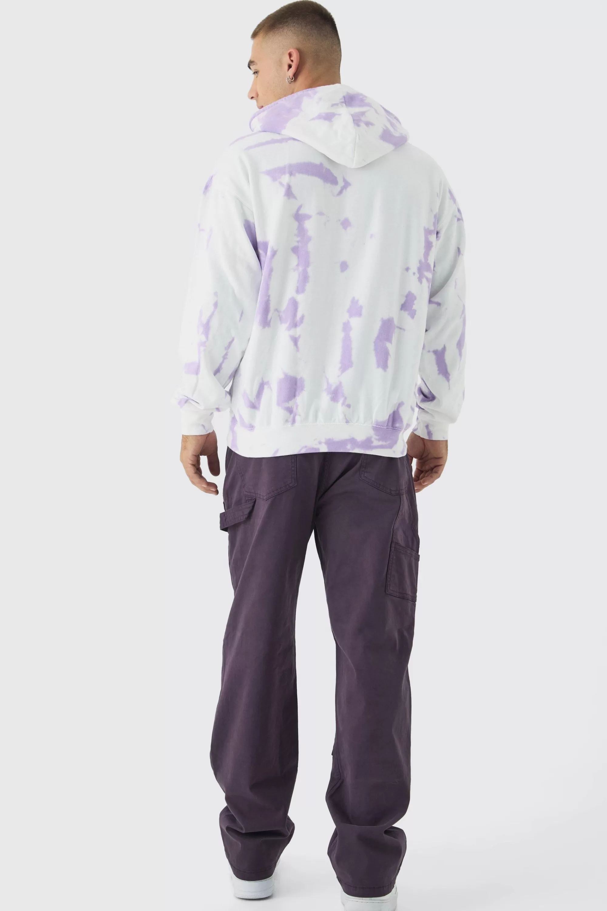 boohooMAN Oversized Tie Dye Limited Edtn Hoodie | UK