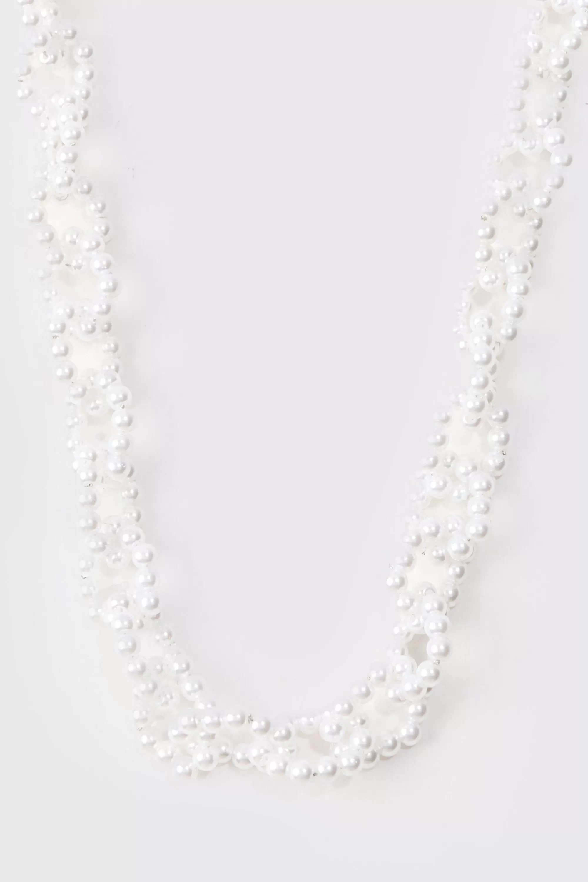 boohooMAN Pearl Chain Necklace In | UK