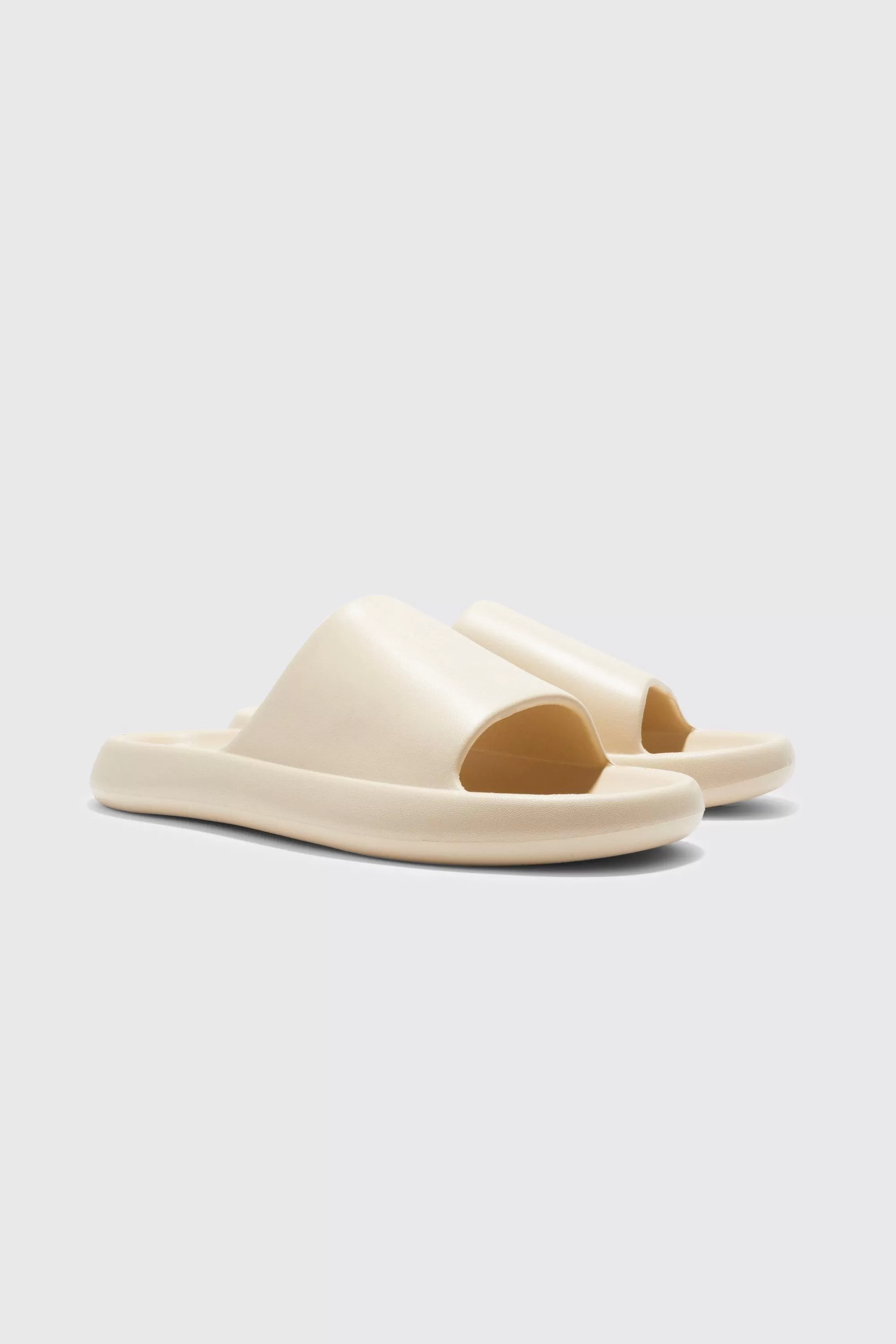 boohooMAN Plain Moulded Slider | UK