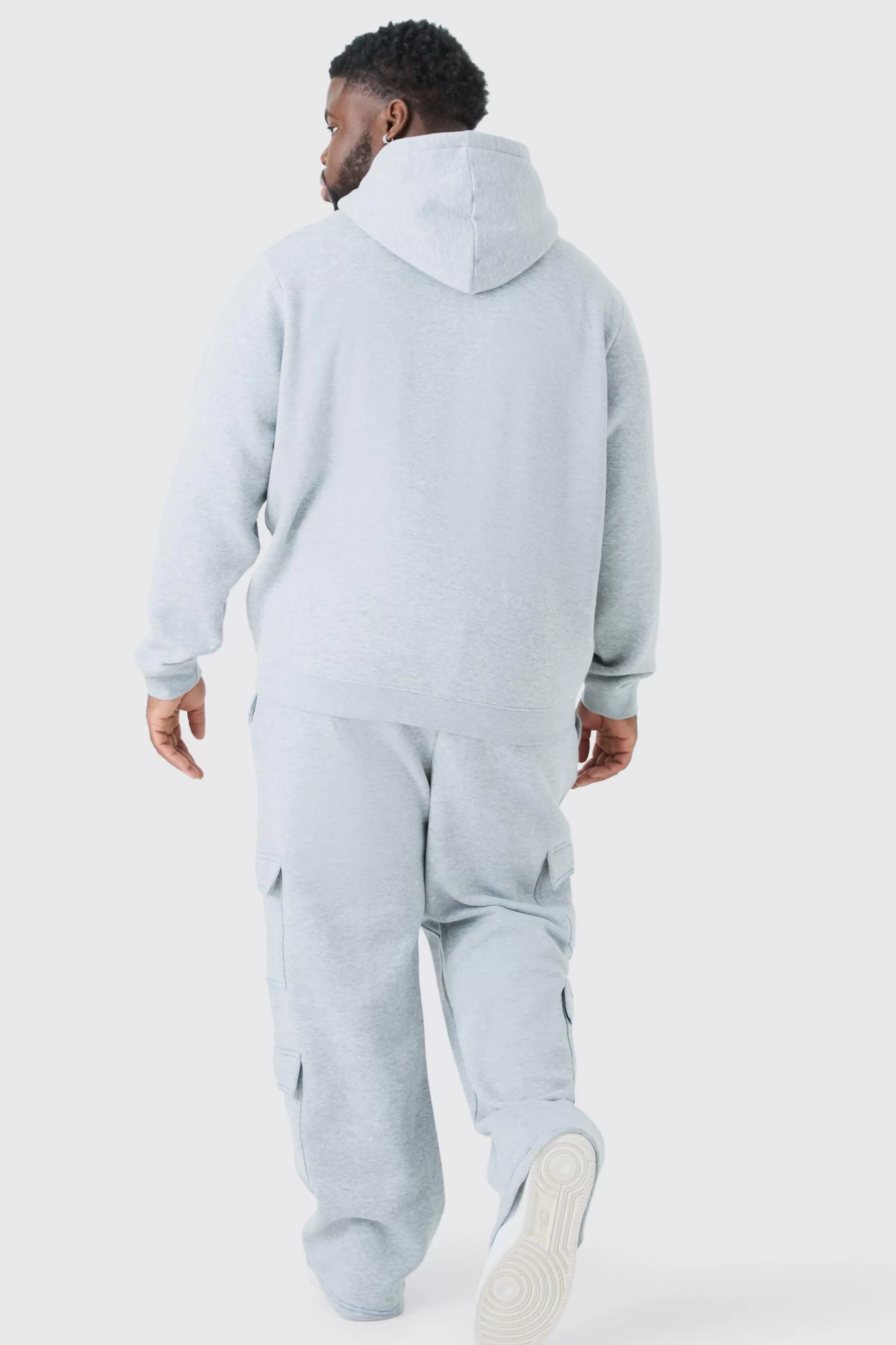 boohooMAN Plus Man Dash Over The Head Hoodie In | UK