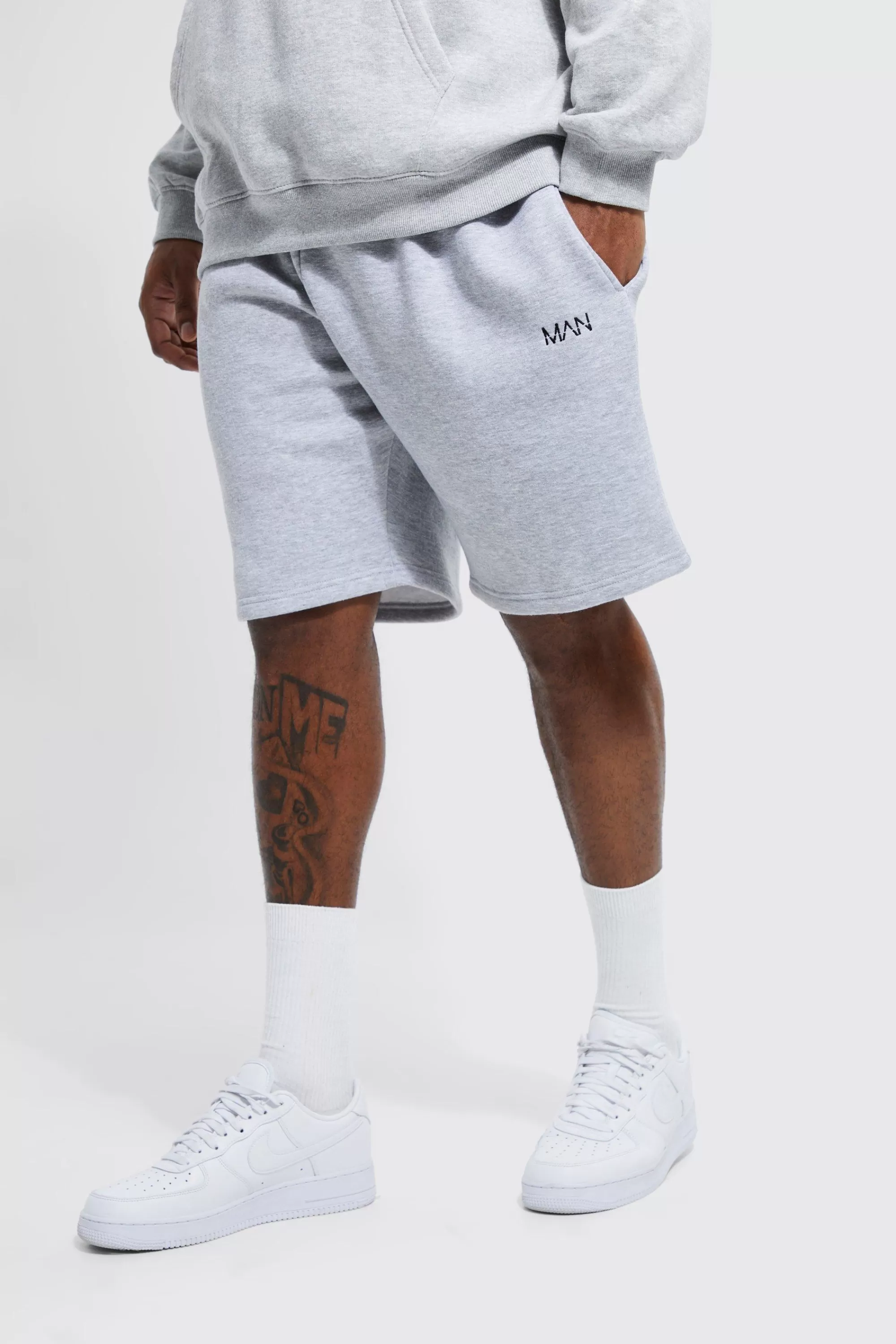 boohooMAN Plus Man Loose Jersey Short | UK