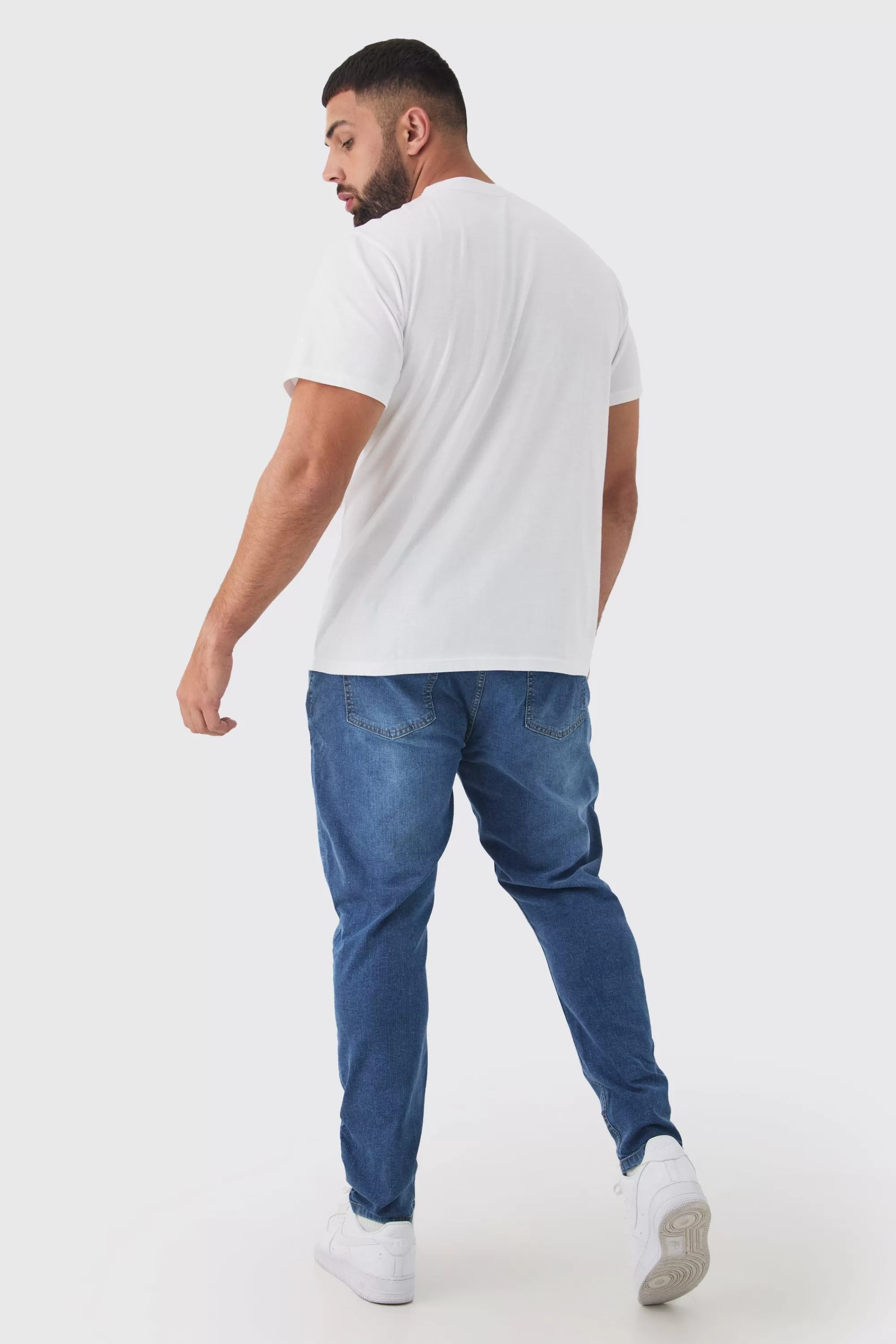 boohooMAN Plus Skinny Stretch Jean | UK