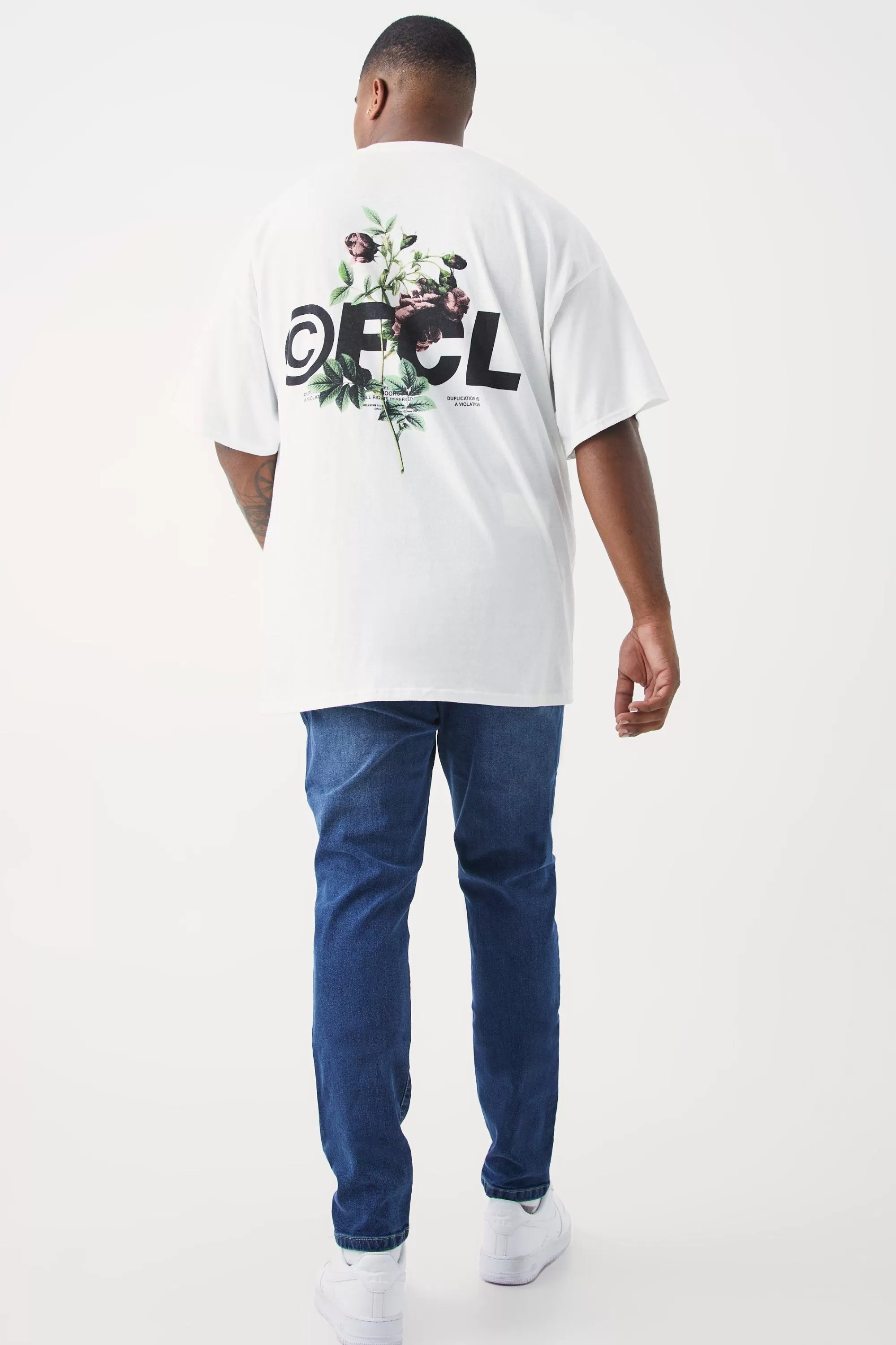 boohooMAN Plus Skinny Stretch Jean | UK