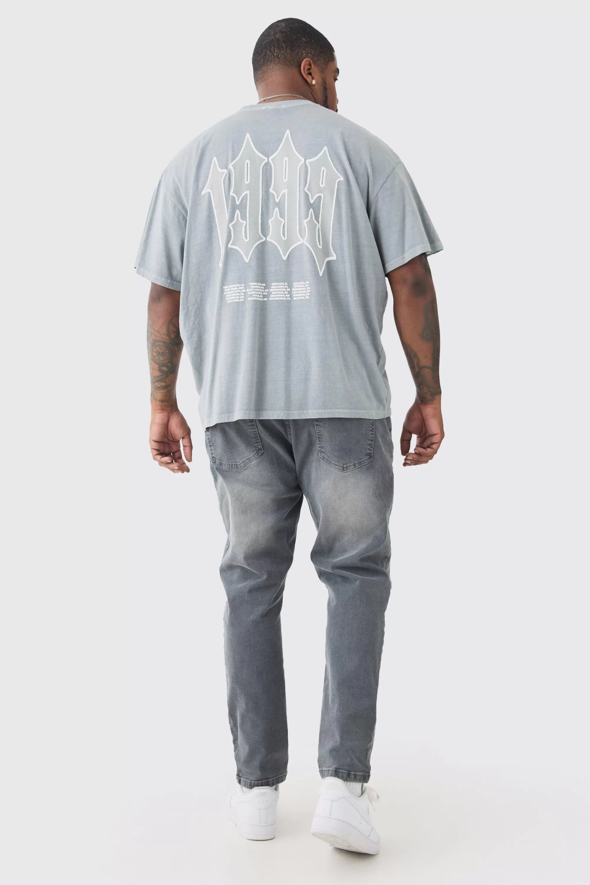 boohooMAN Plus Skinny Stretch Jean | UK