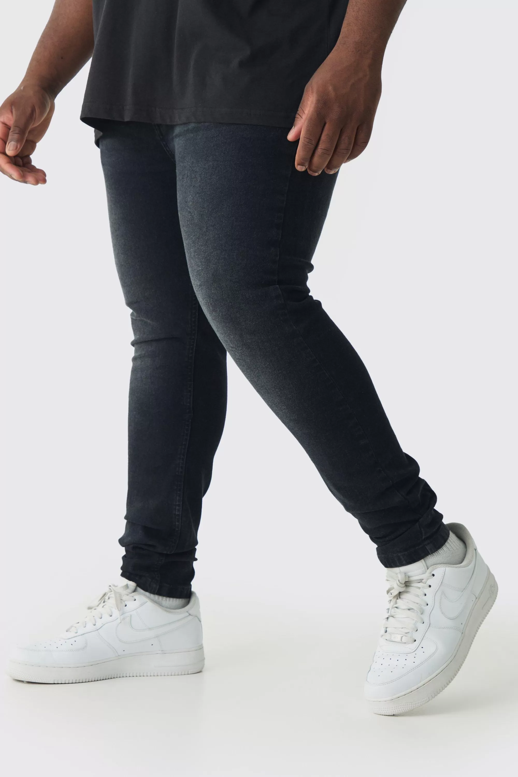 boohooMAN Plus Super Skinny Stretch Jean | UK