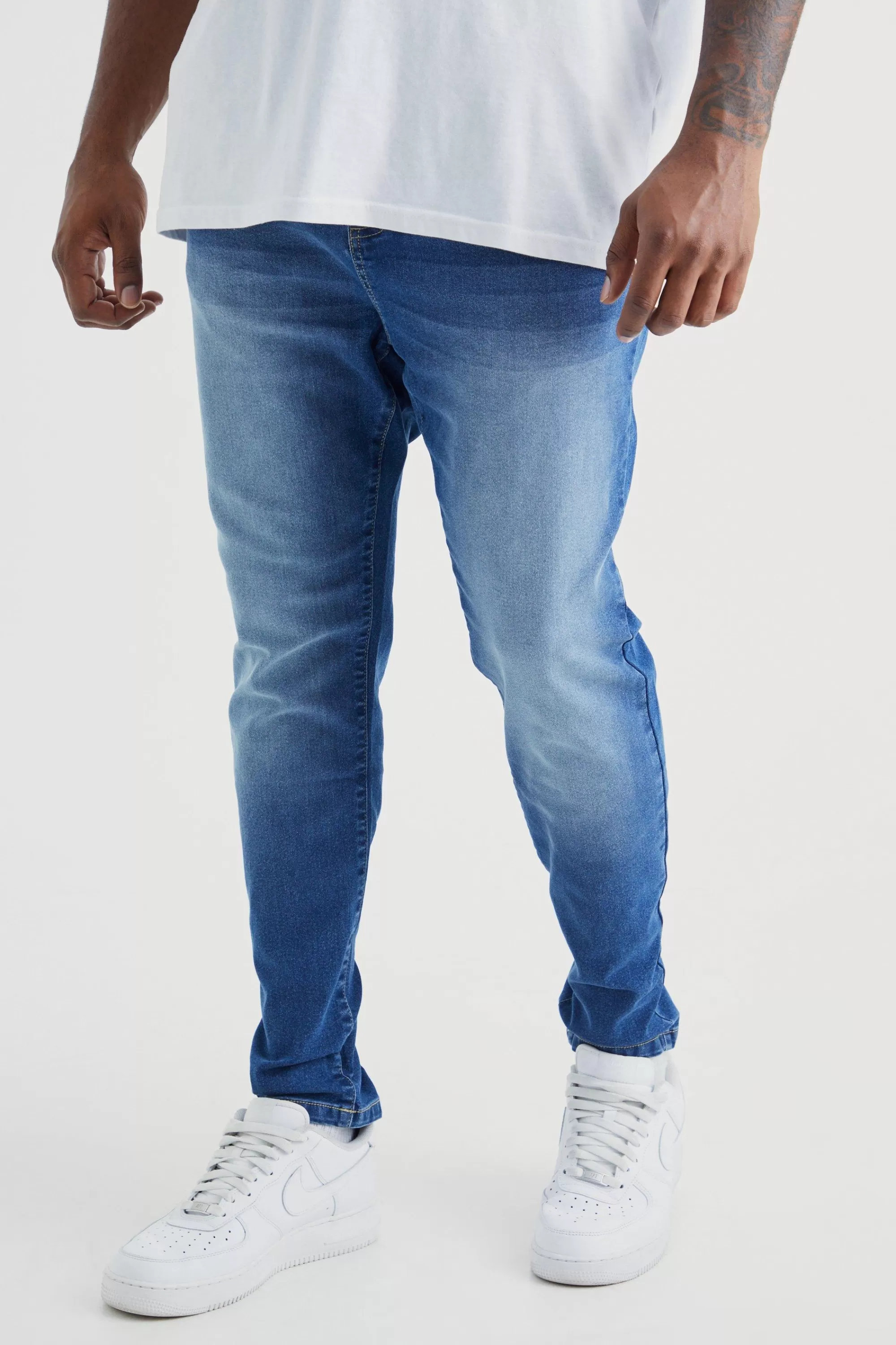 boohooMAN Plus Super Skinny Stretch Jean | UK