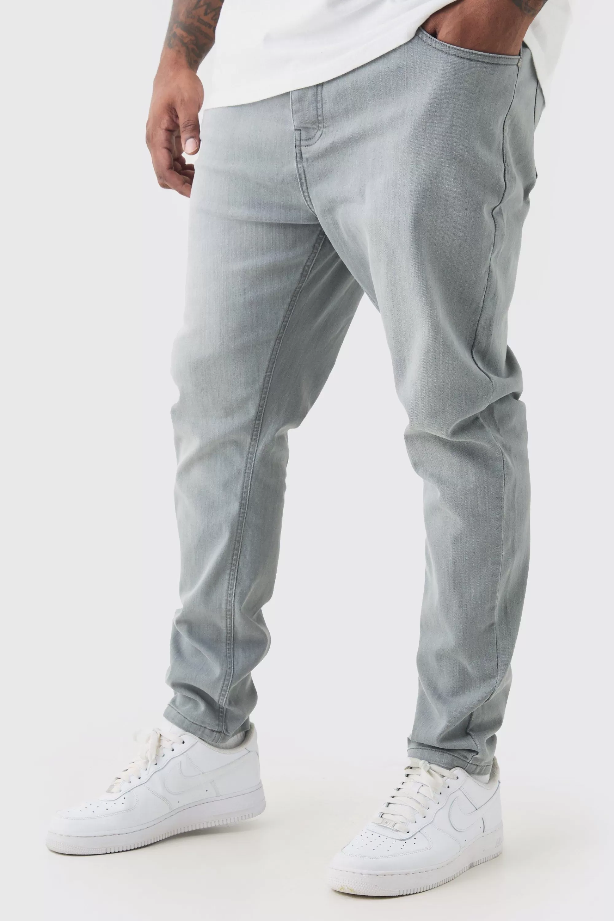 boohooMAN Plus Super Skinny Stretch Jean | UK